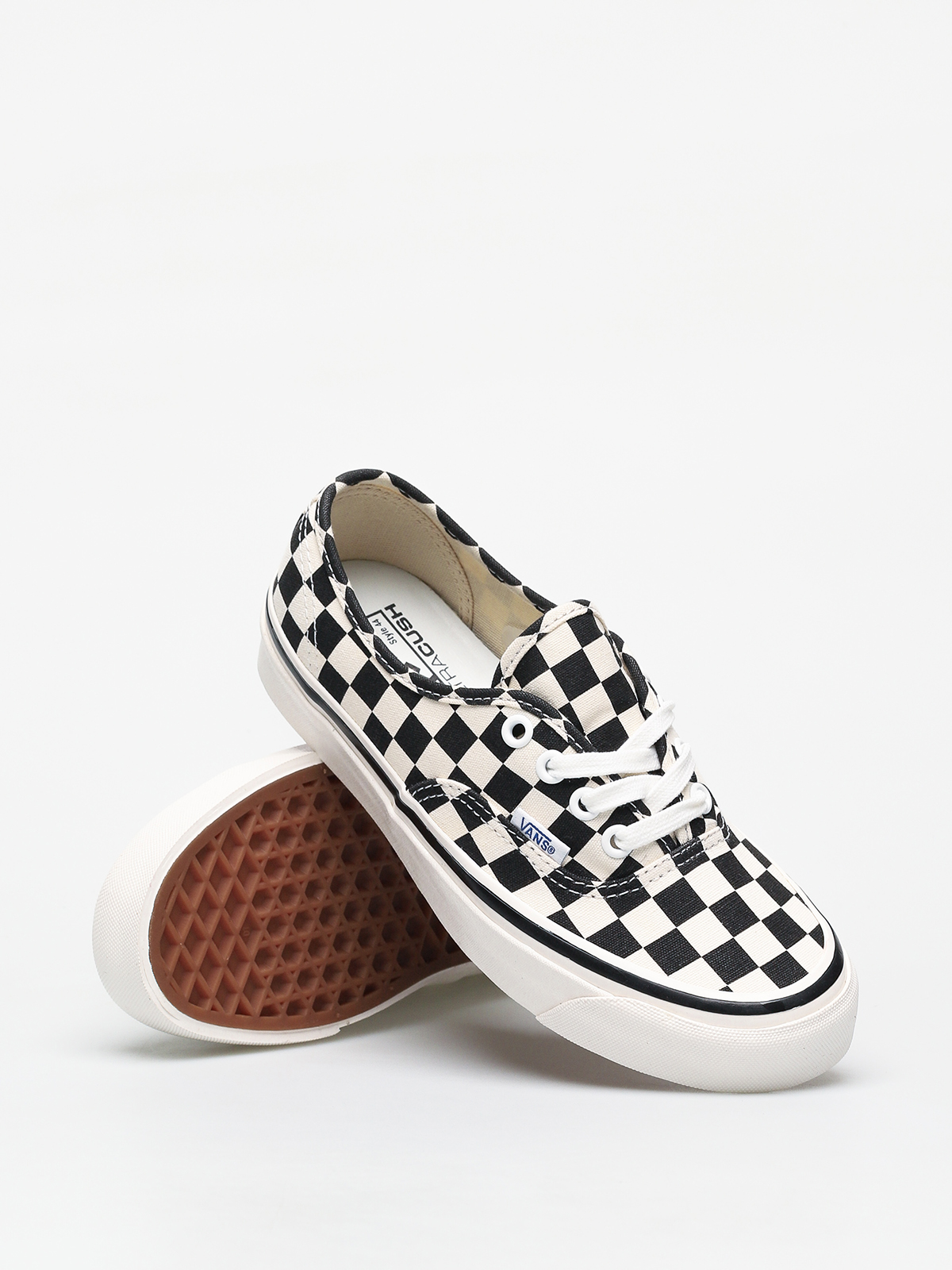 Vans Authentic 44 Dx Shoes white anaheim factory black checkerboard