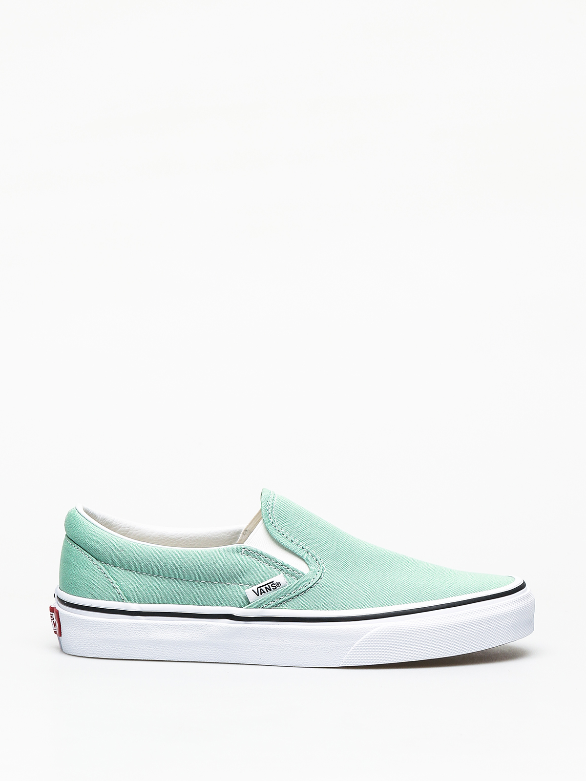 mint green slip on vans