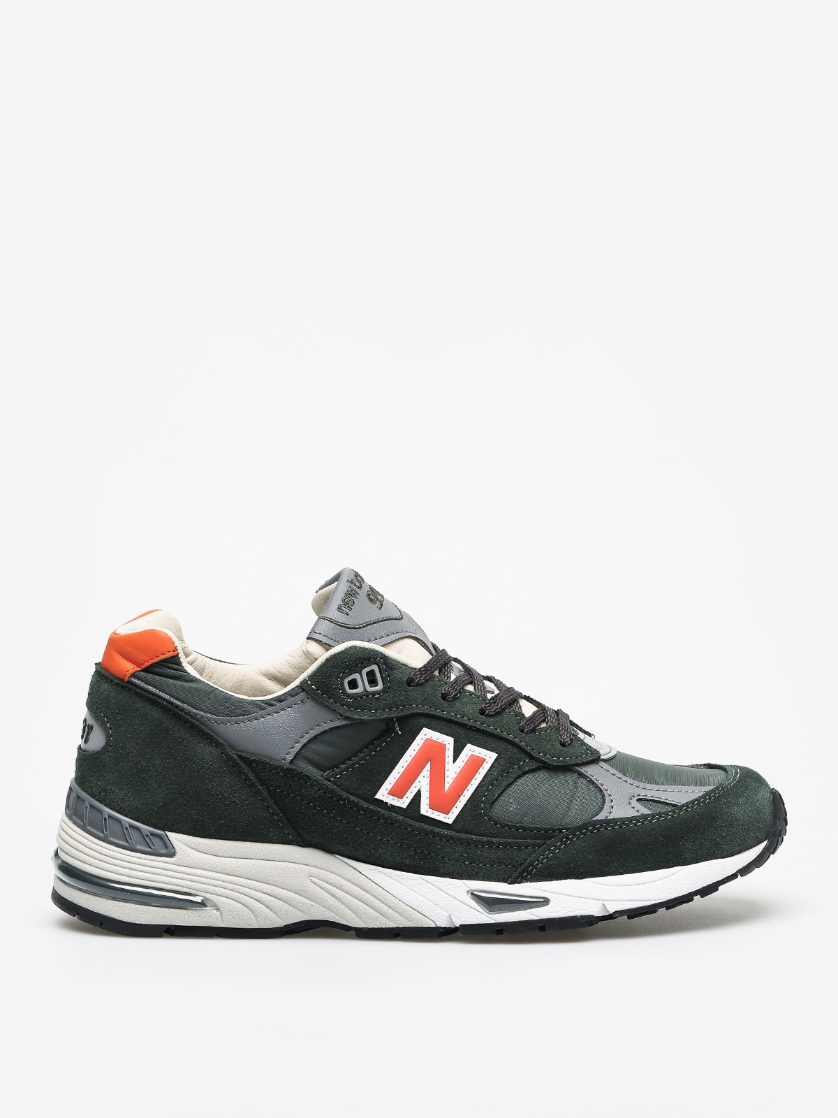 New Balance 991 Shoes (green/orange)