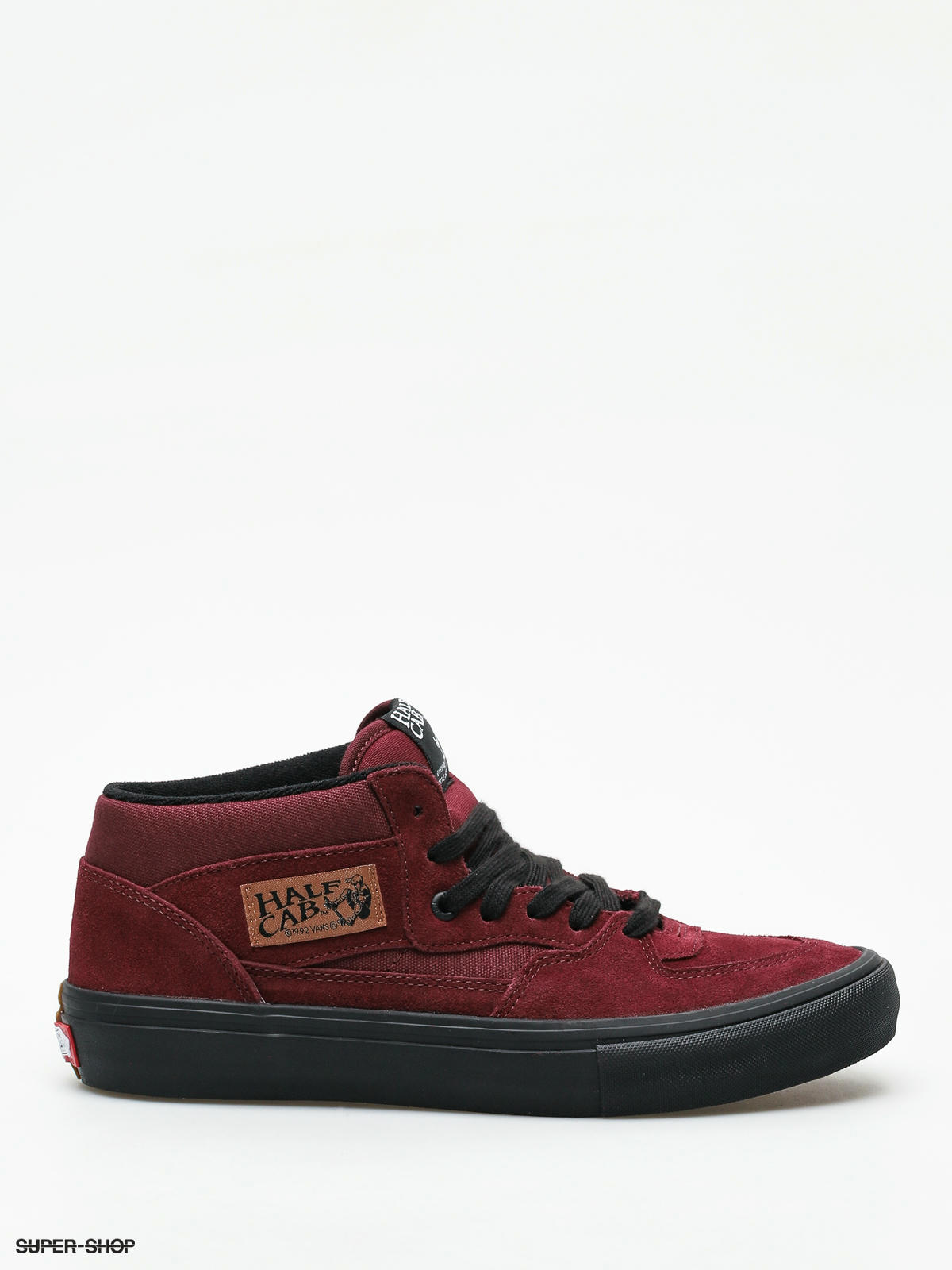 vans half cab burgundy