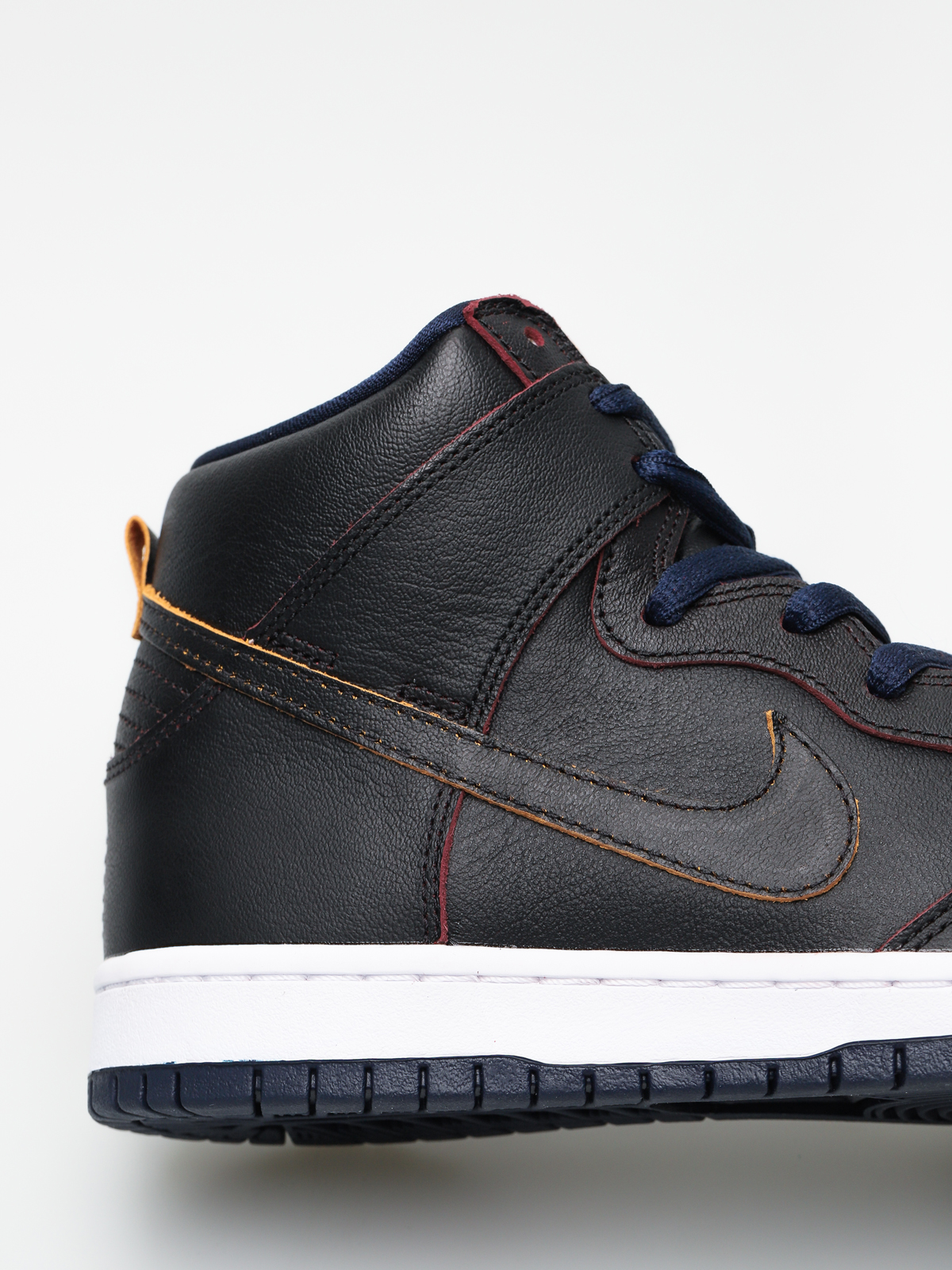 Nike SB Dunk High Pro Nba Shoes (black/black college navy team red)