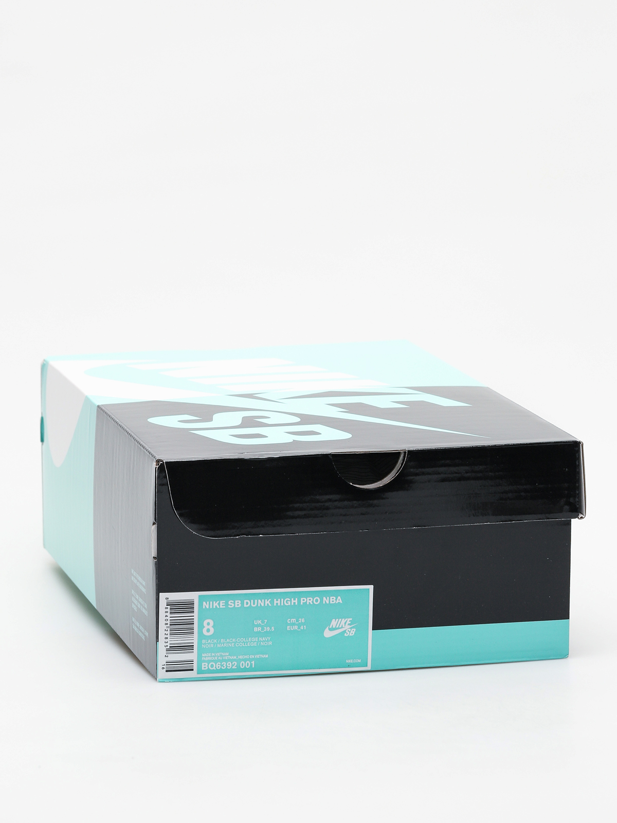 Nike SB Dunk High Pro Nba Shoes (black/black college navy team red)