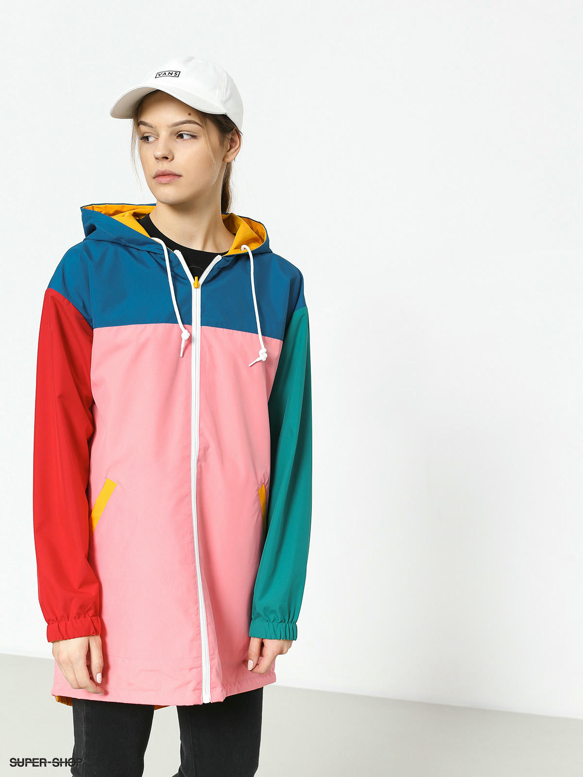 vans color block reversible parka jacket