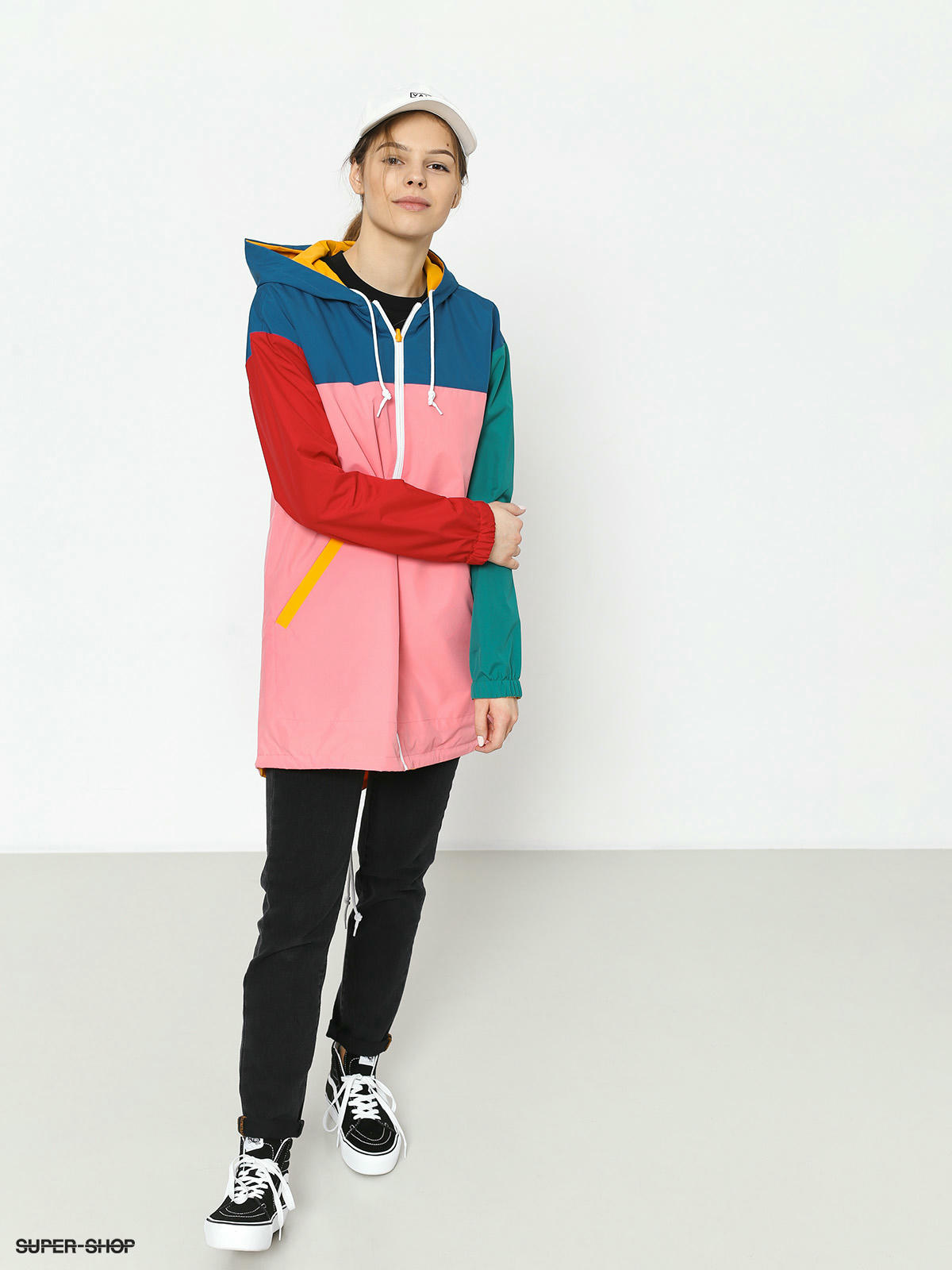 vans color block reversible parka jacket