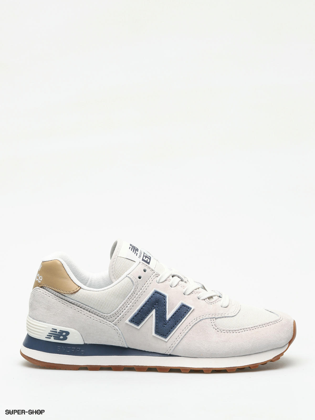 New balance 574 light cliff grey on sale with vintage indigo