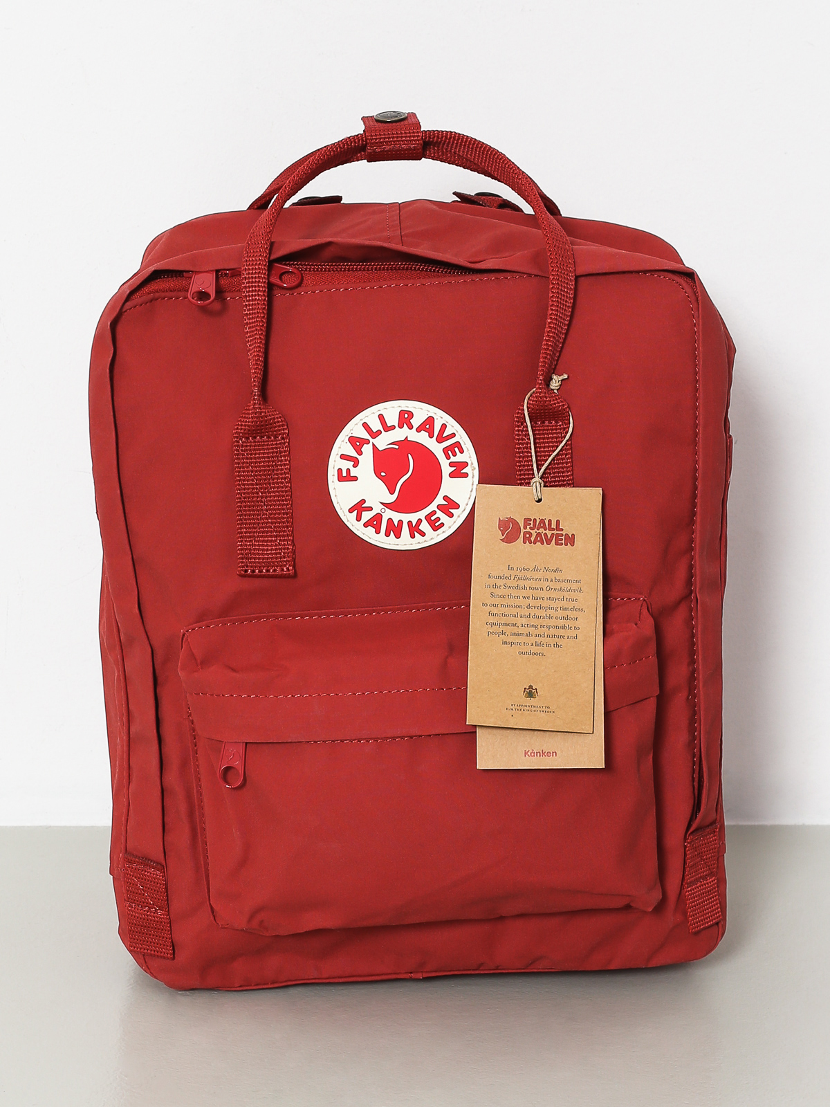 kanken red backpack