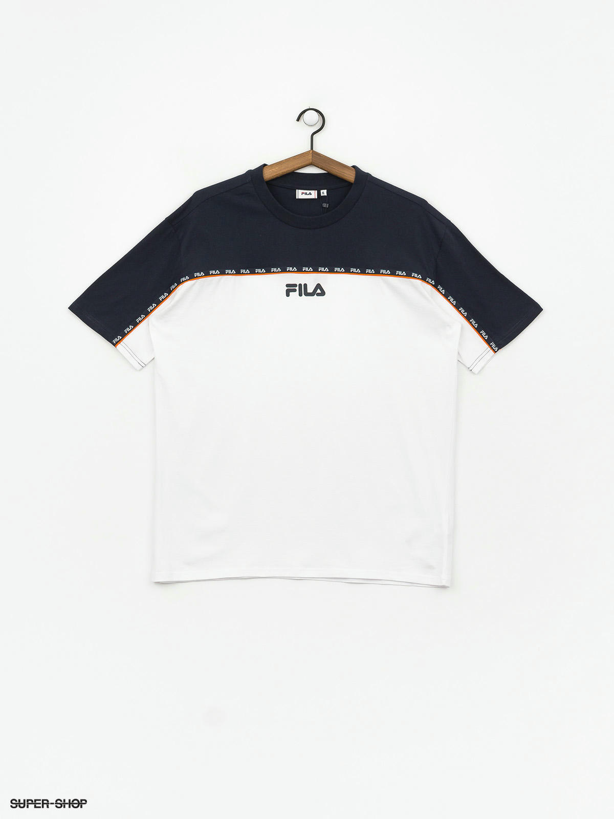 black and white fila shirt