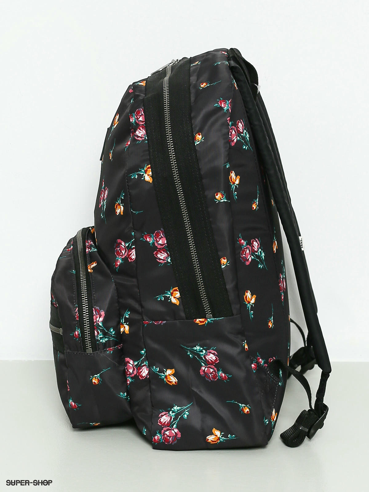 vans satin floral realm backpack