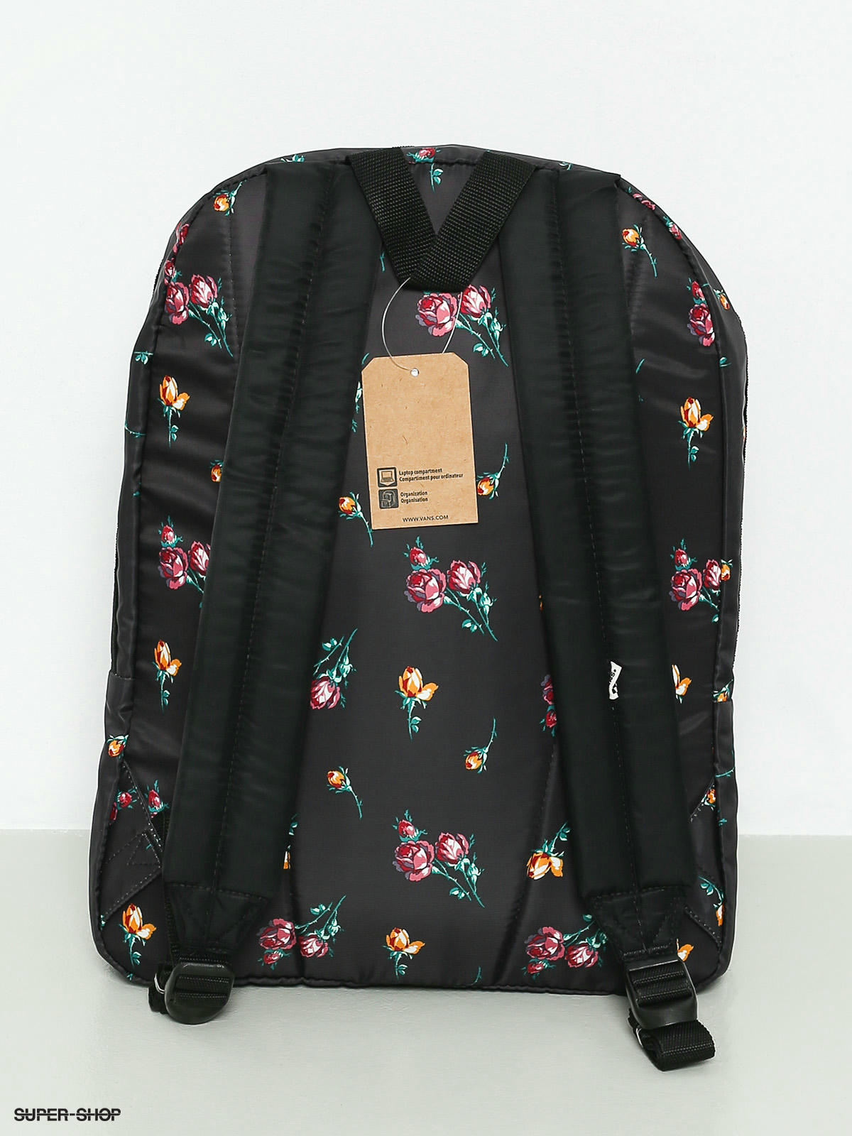 Vans satin shop floral backpack