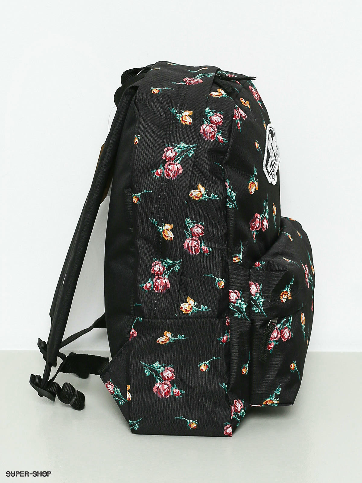 vans realm backpack satin floral