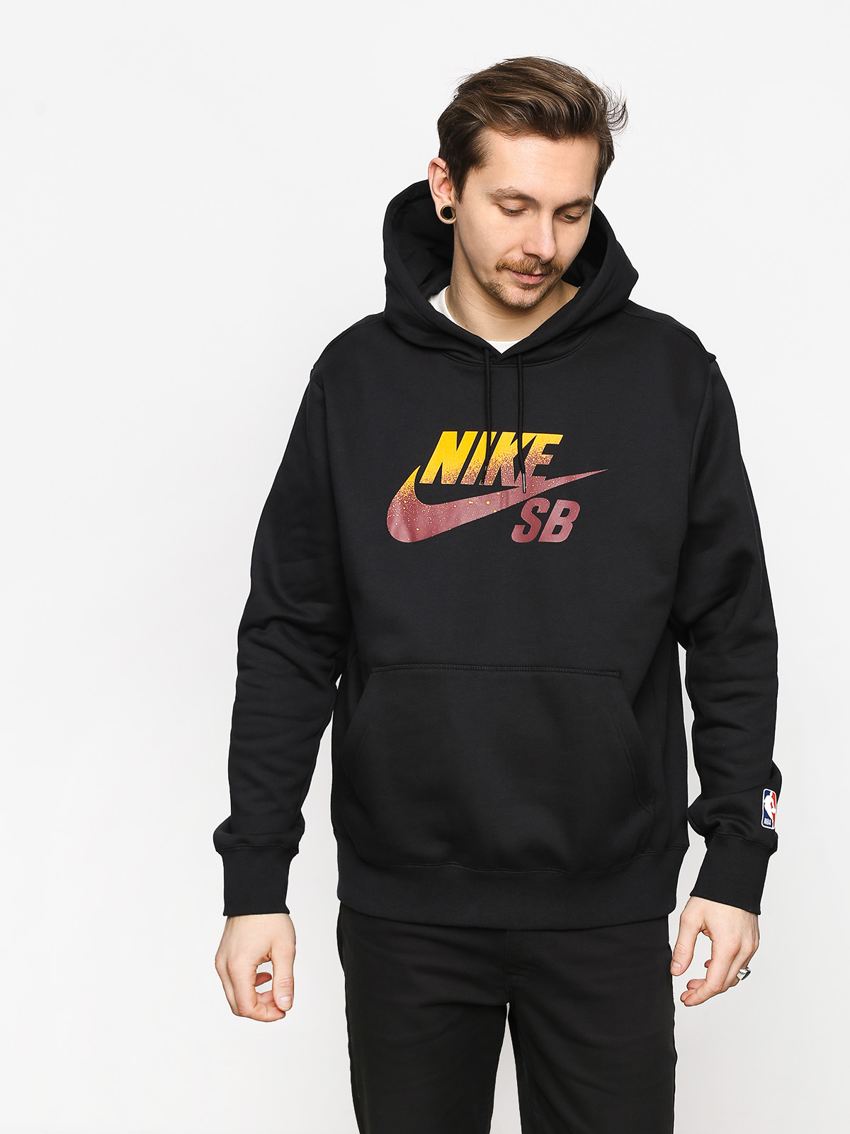 Nike SB Sb Icon Nba HD Hoodie (black/team red)