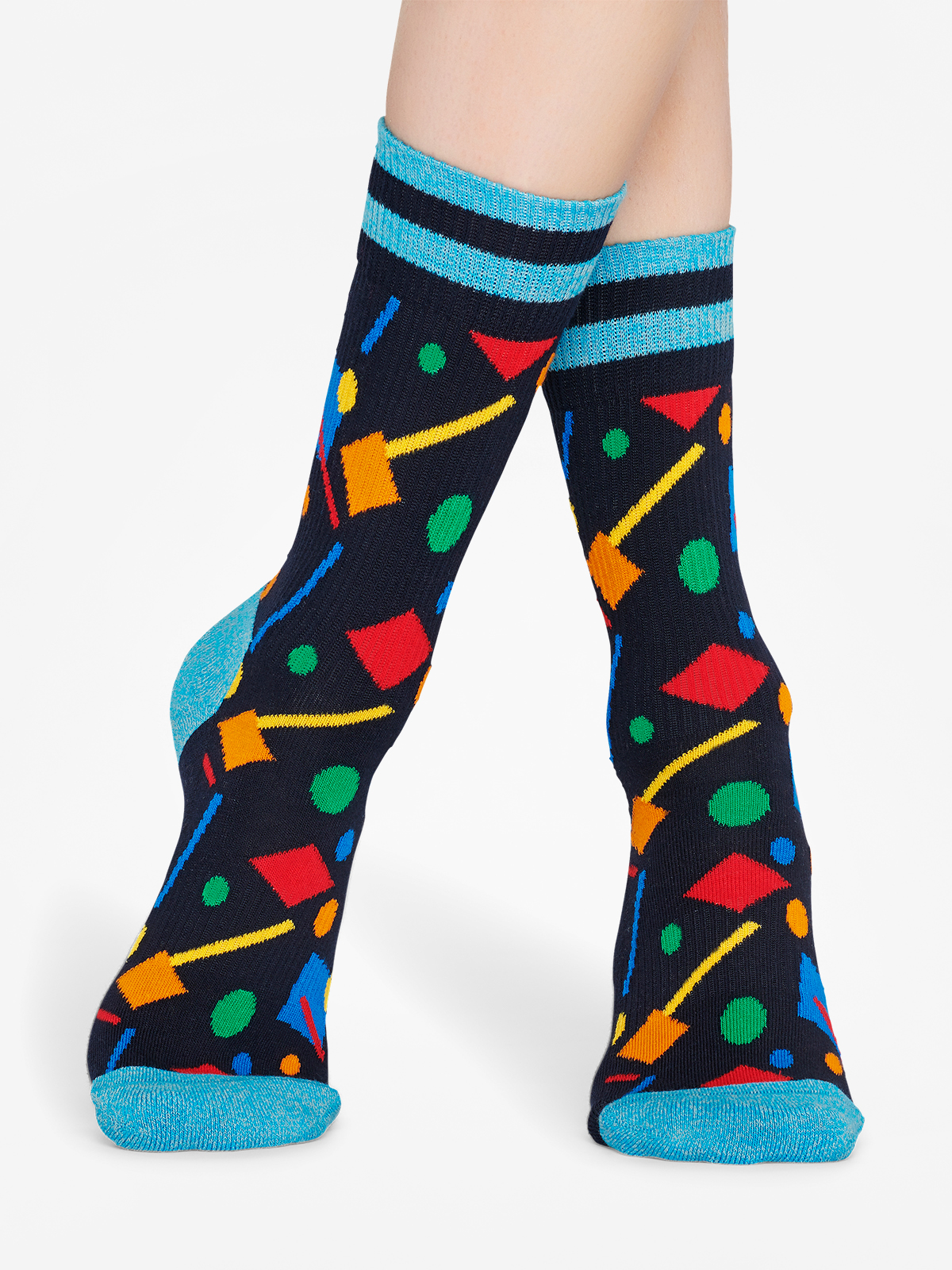 Happy Socks Athletic Confetti Socken (black/blue/multi)