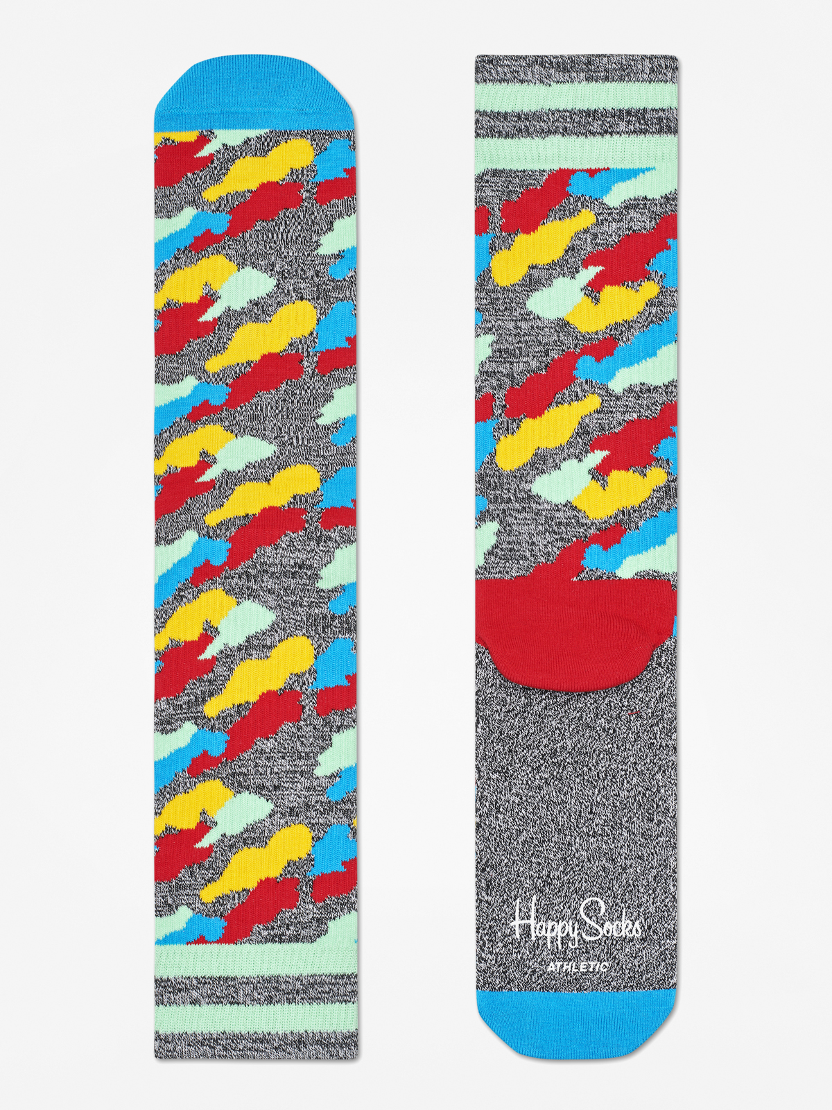Happy Socks Athletic Cloud Socks (heather grey/blue/multi)