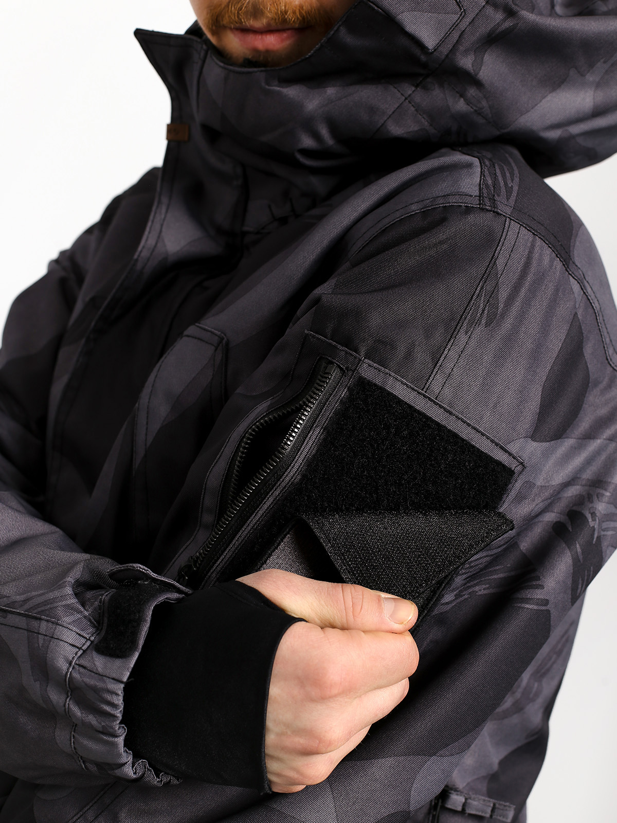 Mens ThirtyTwo Deep Creek Snowboard jacket (black/camo)