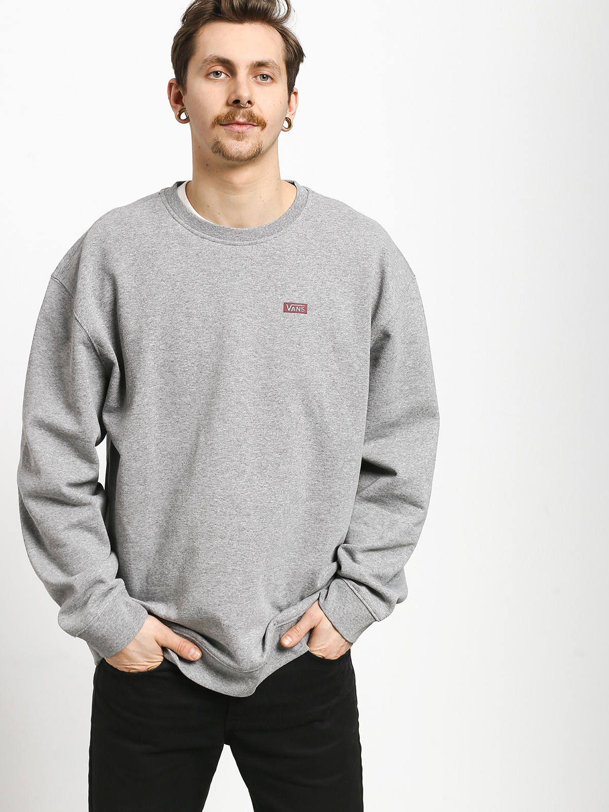 Vans Retro Tall Type Sweatshirt (cement heather)