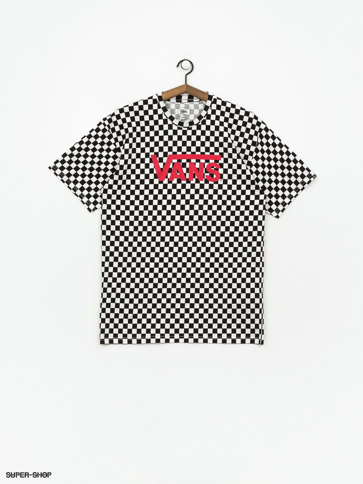 vans black and white checkered t shirt