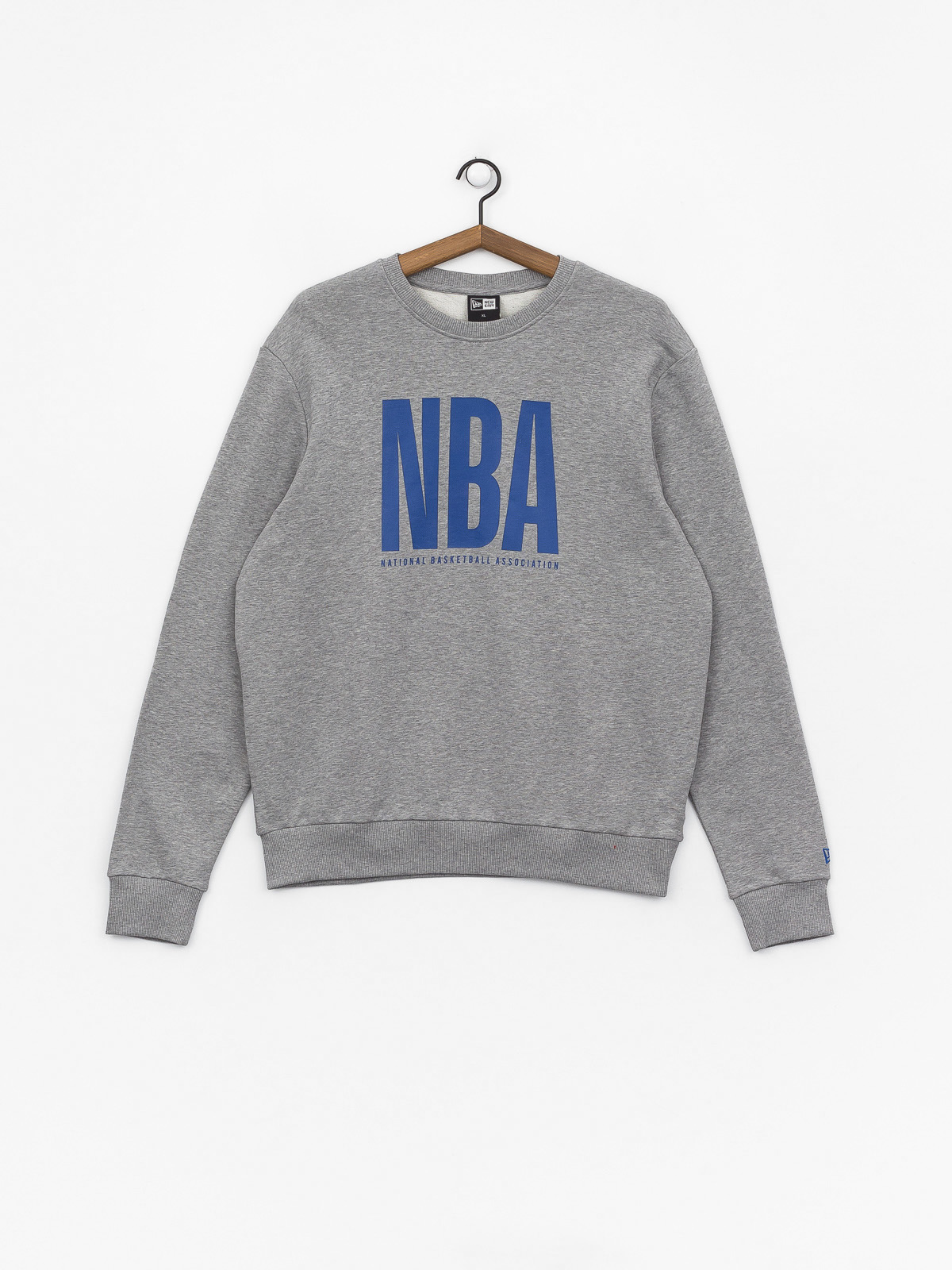 New Era Nba Logo Crew Sweatshirt grey heather gray