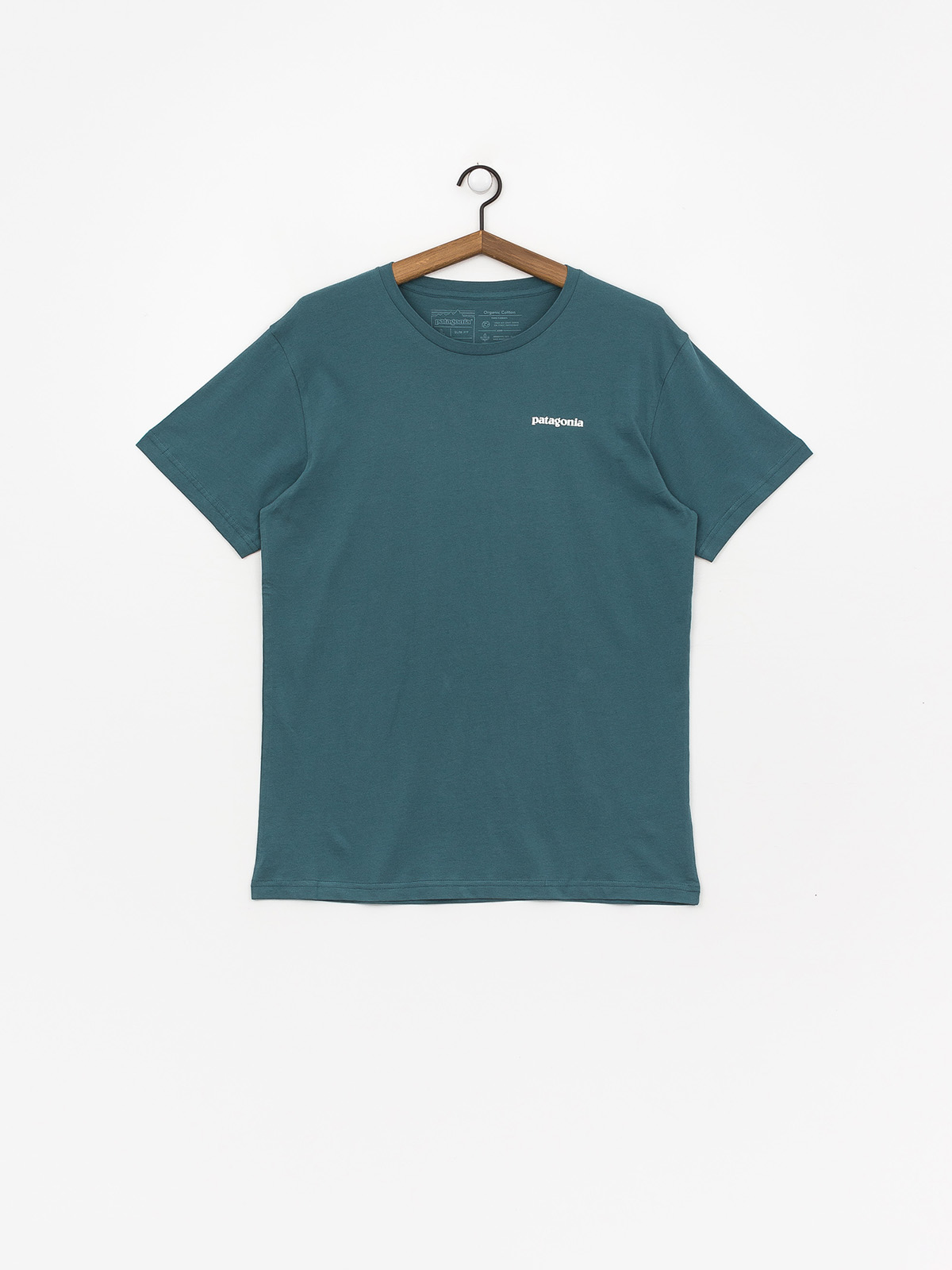 patagonia teal t shirt