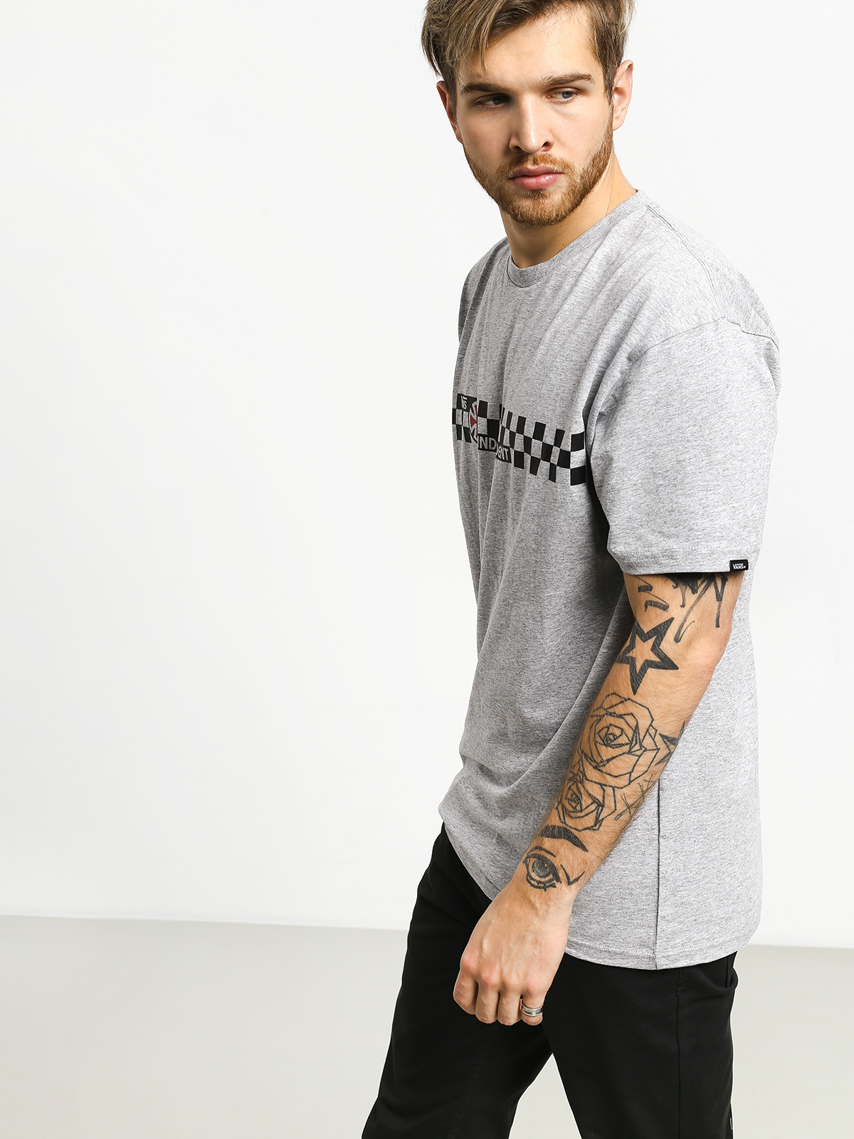 Vans T-shirt X Independent Checkerboard (athletic heather)