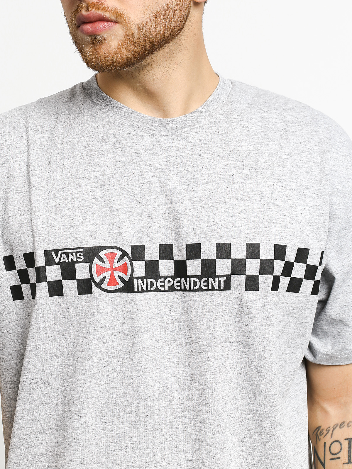 Vans T-shirt X Independent Checkerboard (athletic heather)
