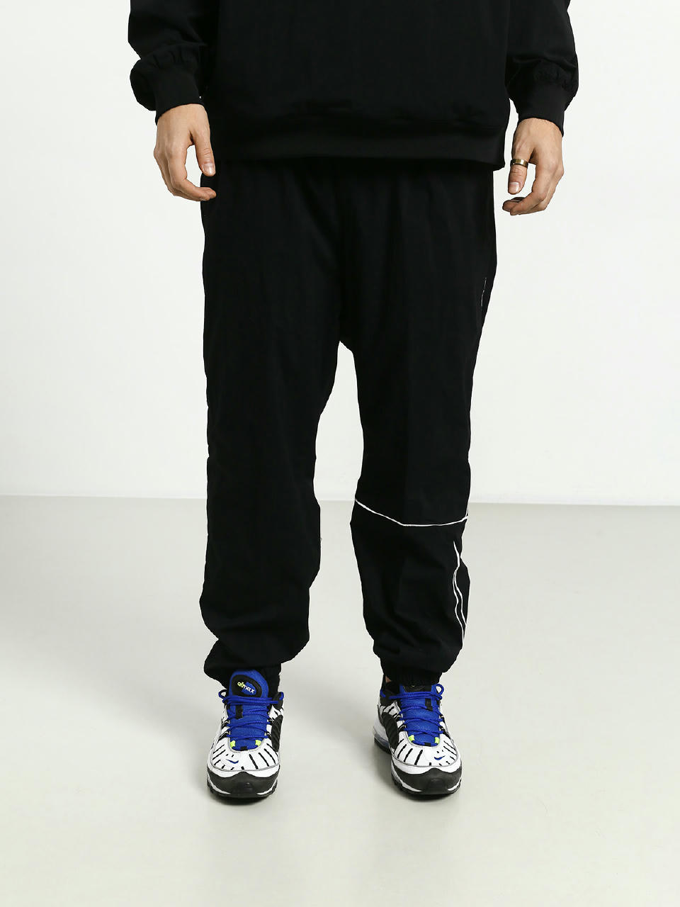 Nike SB Sb Track Swoosh Pants (black/white/white)