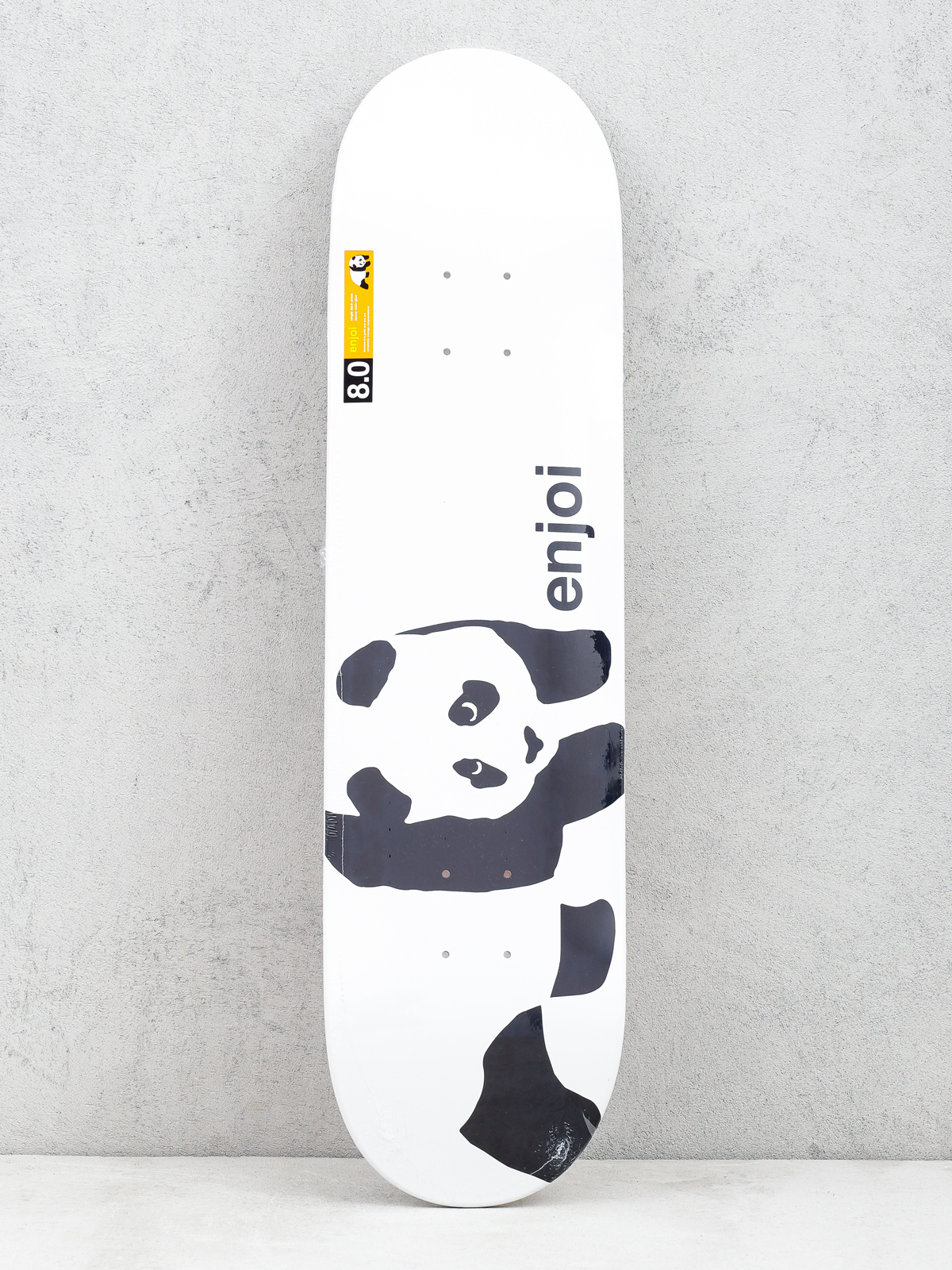 Enjoi Deck Panda Logo Wide (wht) 8.0