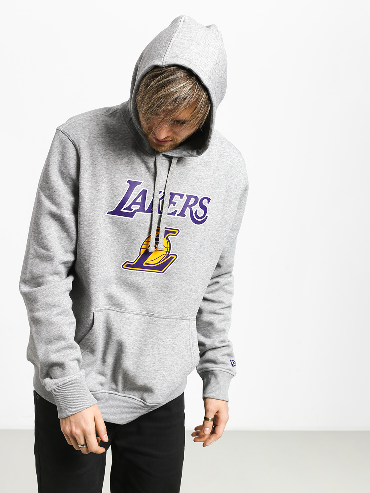 New Era Top 6 Los Angeles Lakers HD Hoodie (heather gray)