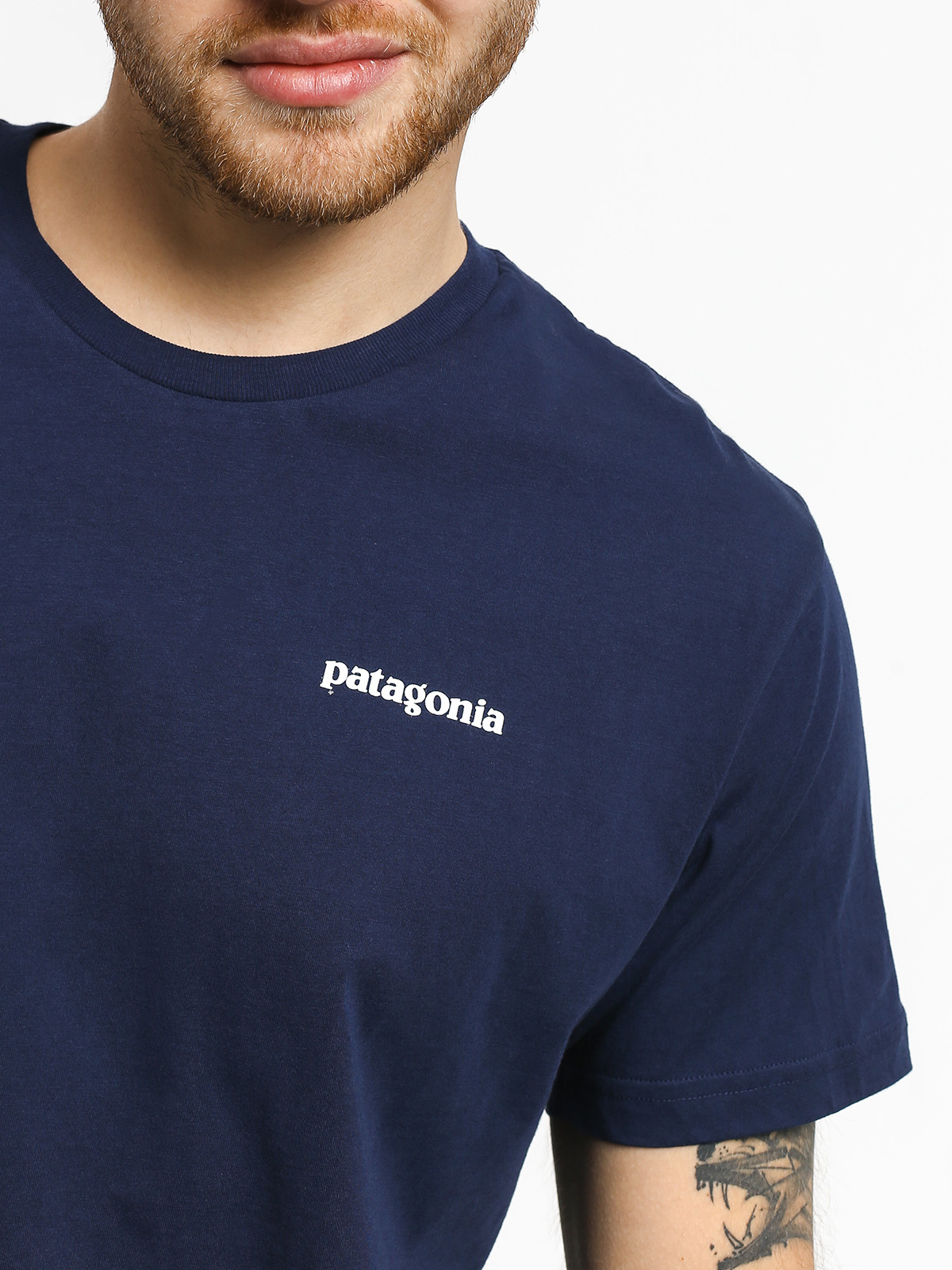 Patagonia Logo Organic T-shirt (classic navy)
