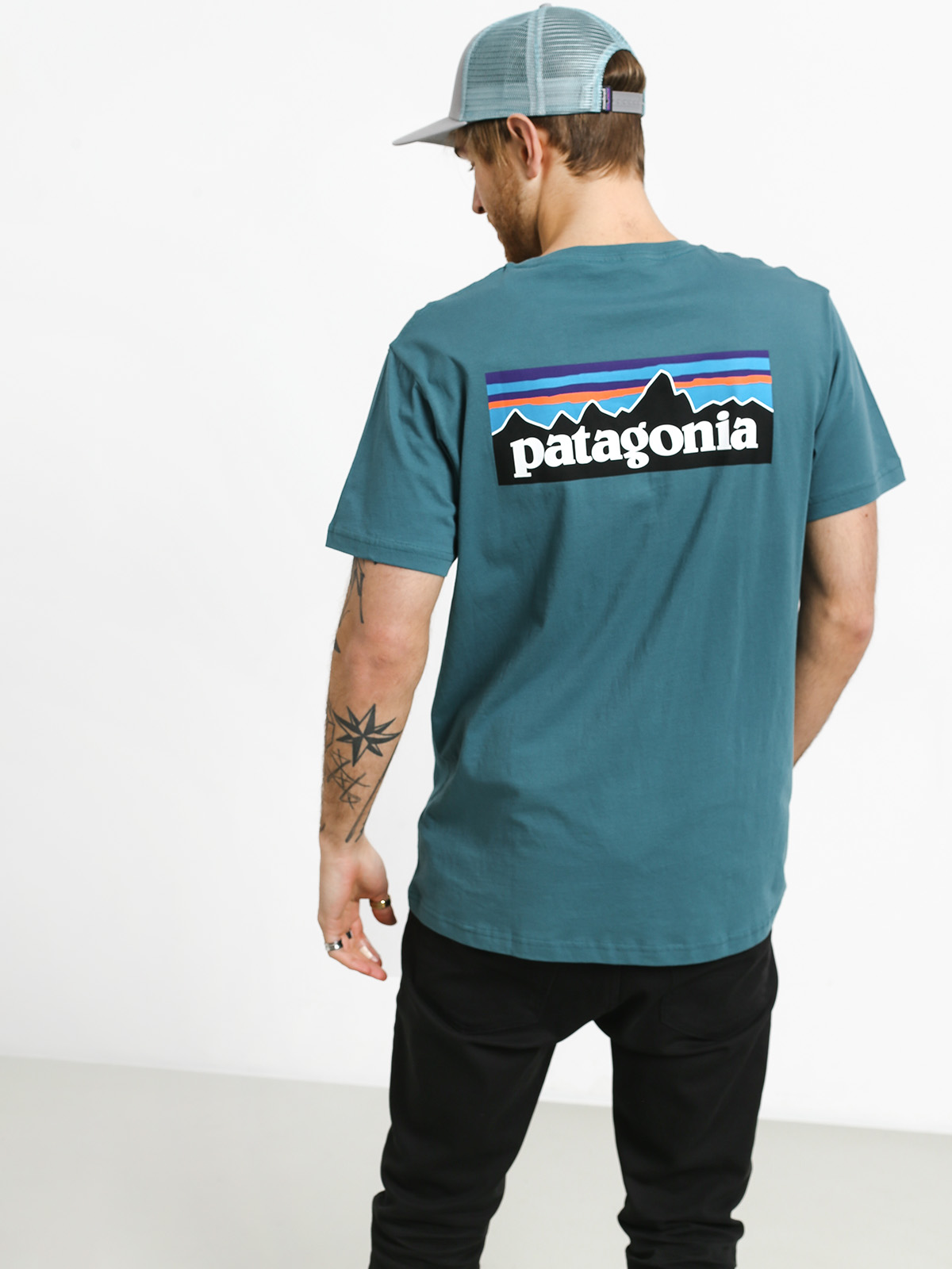 Patagonia Logo Organic T-shirt (tasmanian teal)