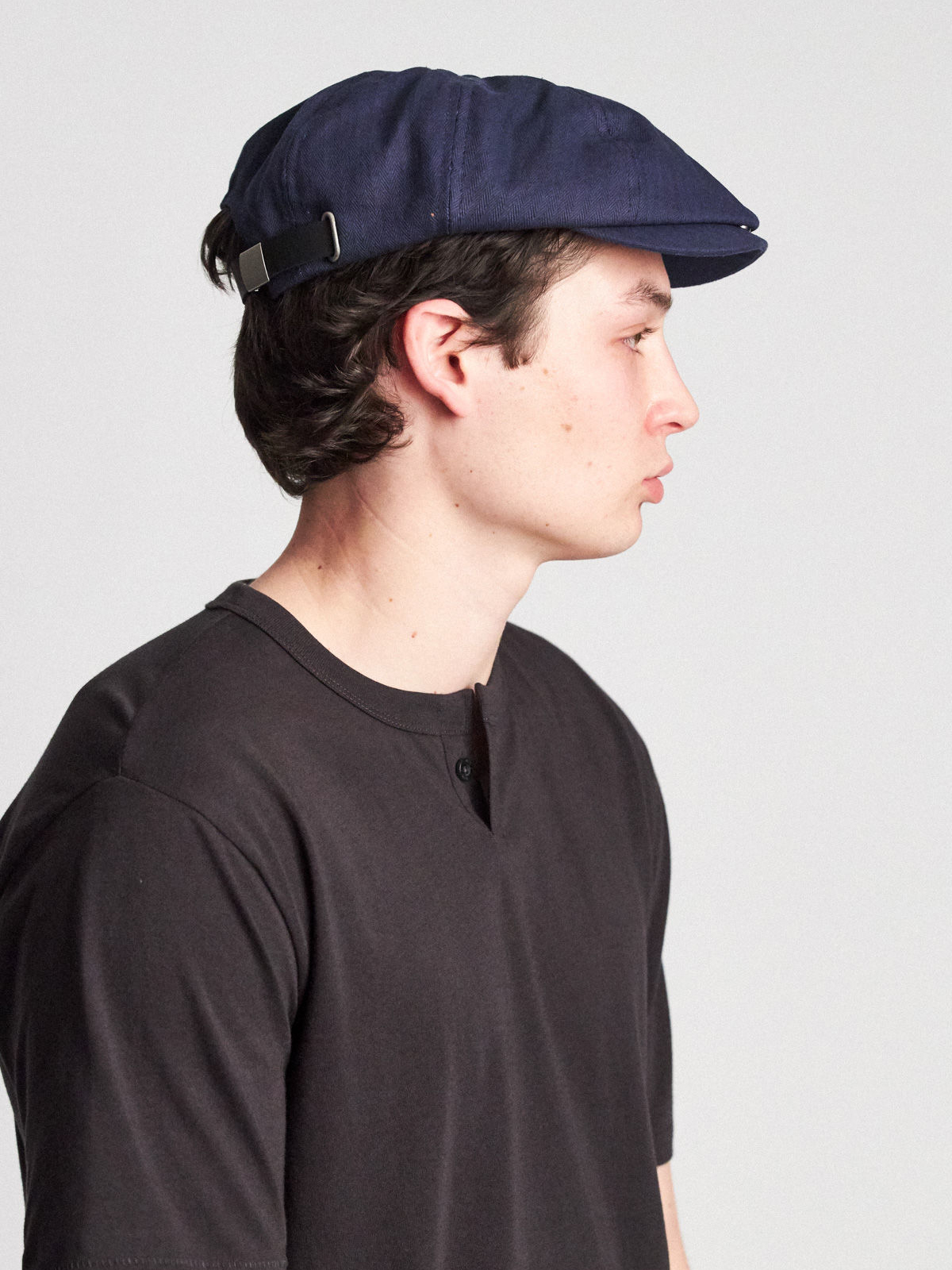 Brixton Brood Adj Snap ZD Flat cap (washed navy)