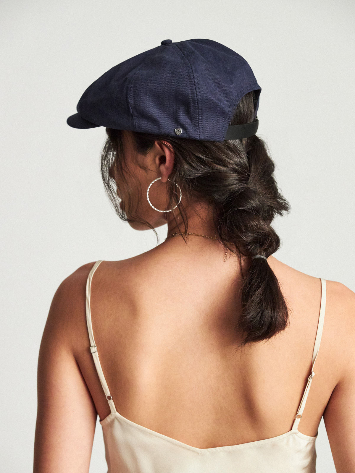 Brixton Brood Adj Snap ZD Flat cap (washed navy)