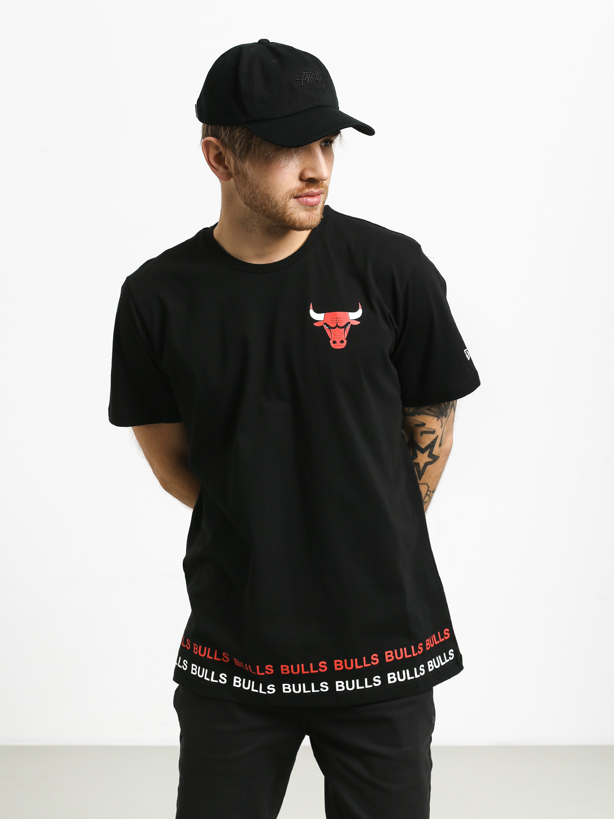 New Era Wordmark Chicago Bulls T-shirt (black)