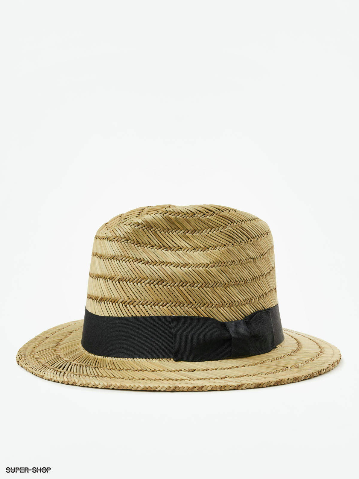 tan and black fedora