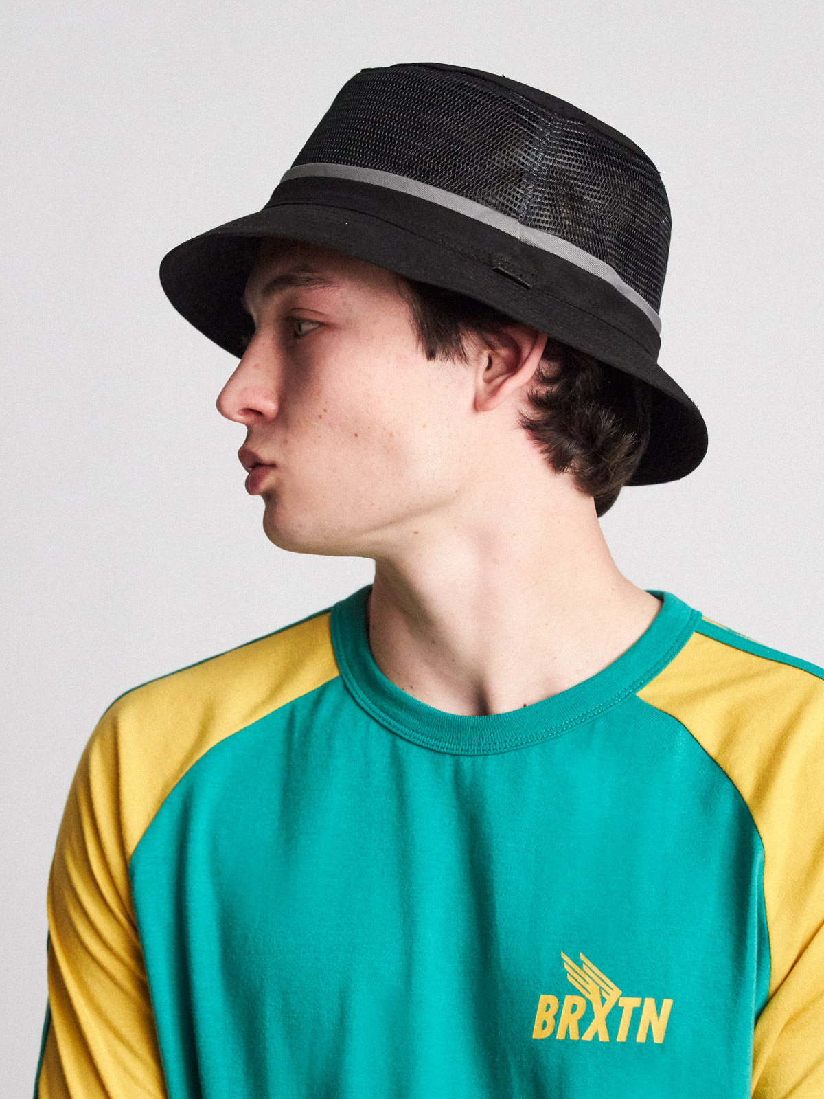 Brixton Hardy Bucket Hat Hut/schibermütze (black/grey)