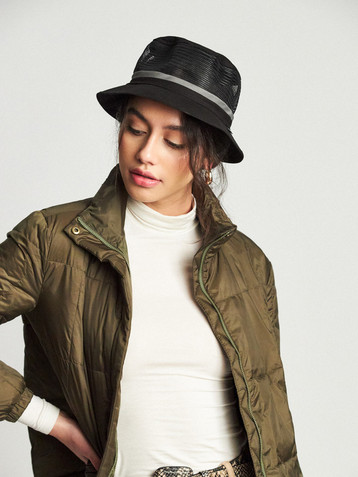 Brixton Hardy Bucket Hat Hut/schibermütze (black/grey)