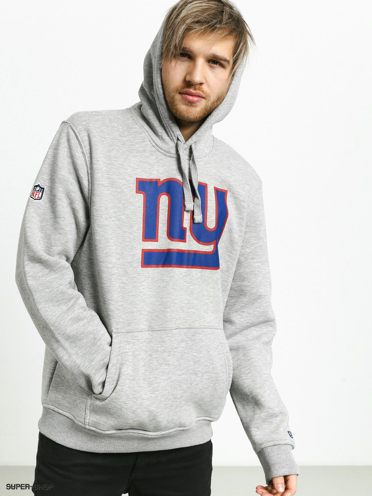 New Era NFL Grey Crew Neck Sweatshirt: