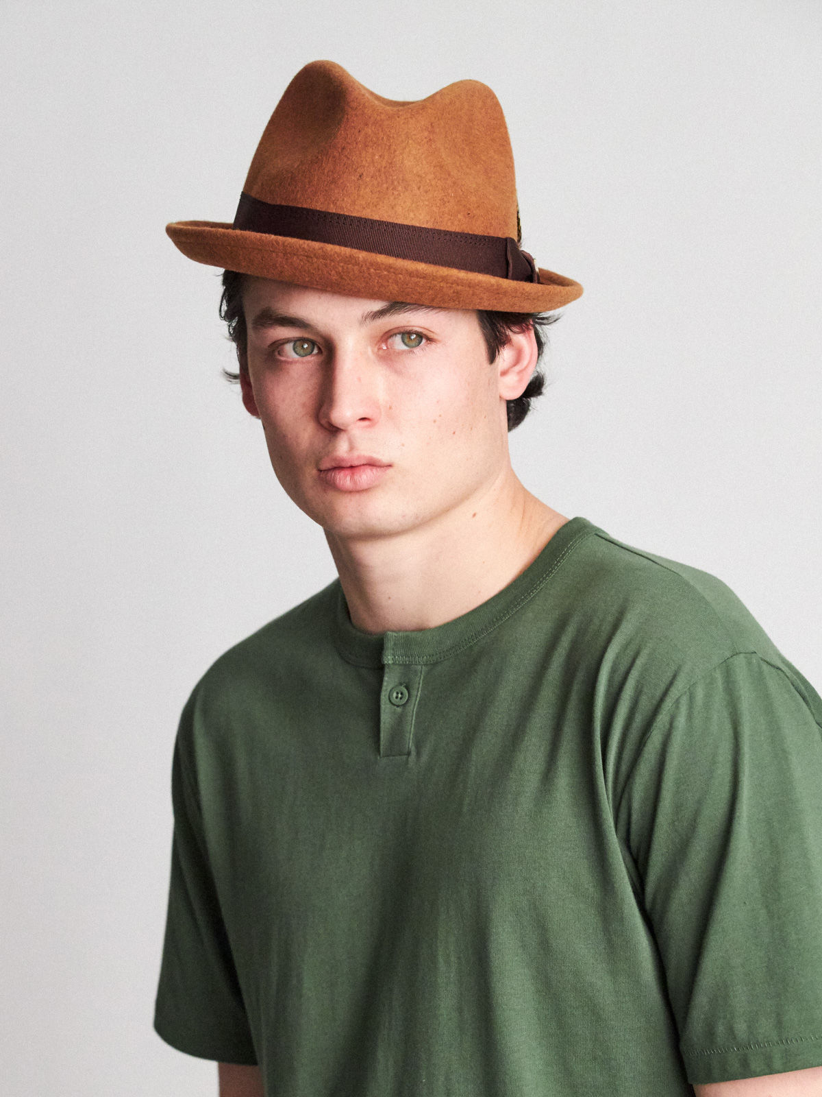 brixton gain fedora black