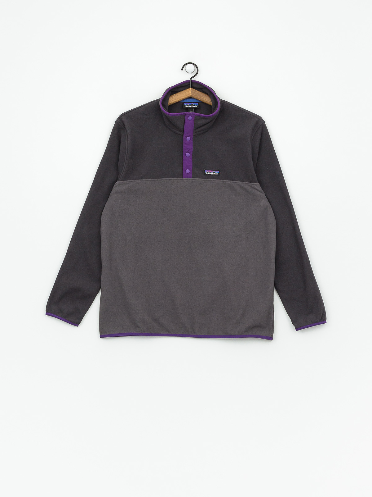Herren Patagonia Micro D Snap T Fleece jacke (forge grey)