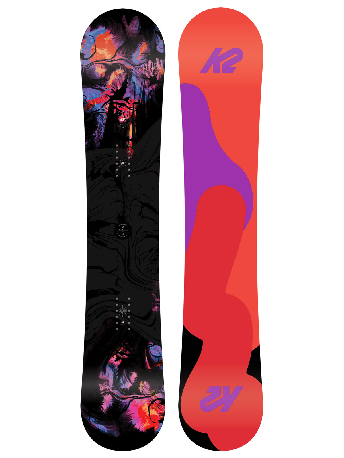 K2 Snowboard First Lite Wmn - multicolor (orange/pink/red)