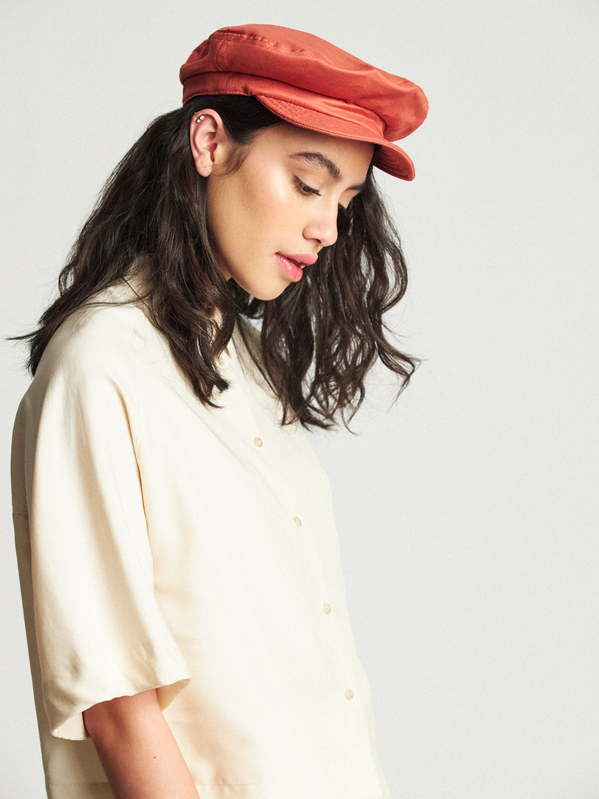 Brixton Fiddler Un W ZD Flat cap Wmn (red clay)
