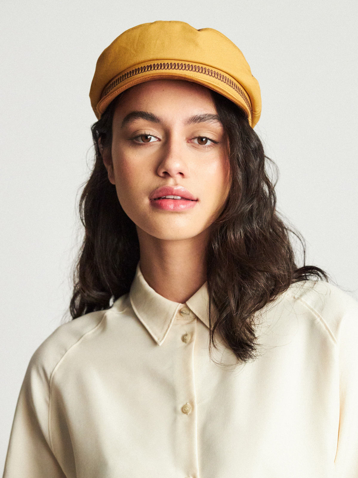 Gold Brixton CABBIE hat Brood Bright Gold Snap Cap | Hatstoreworld.com main image 2