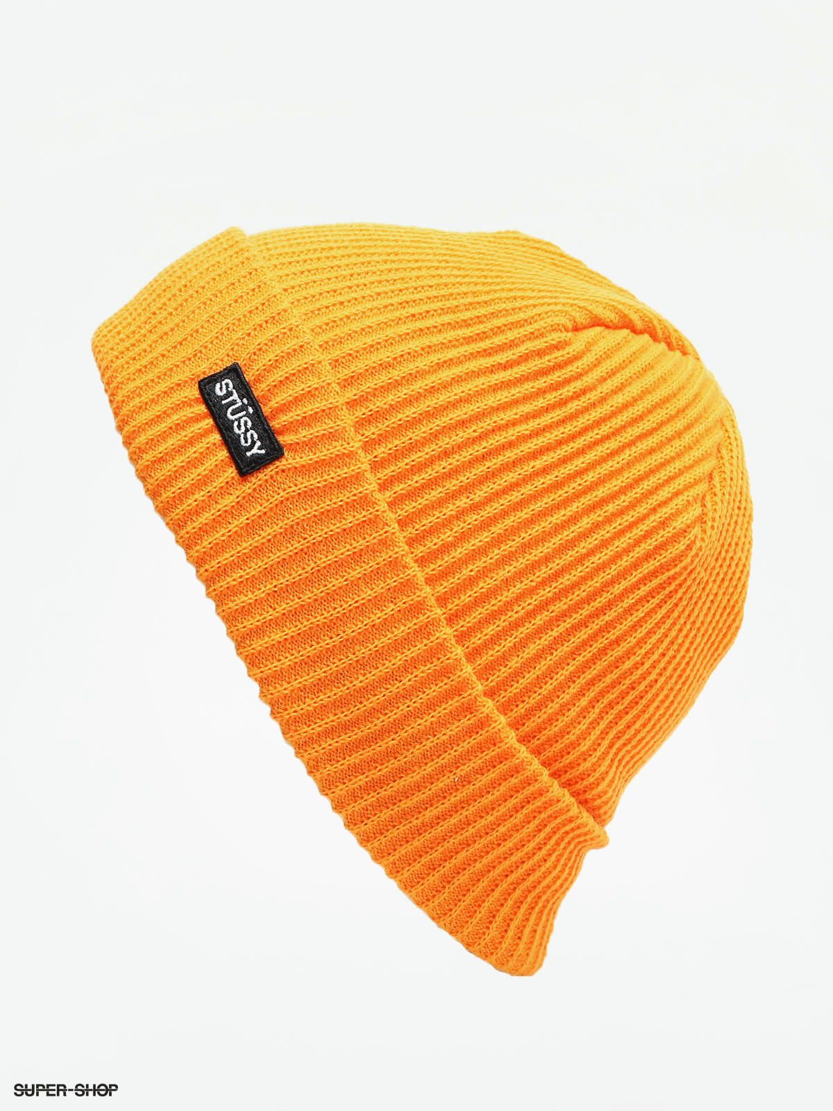 stussy orange beanie