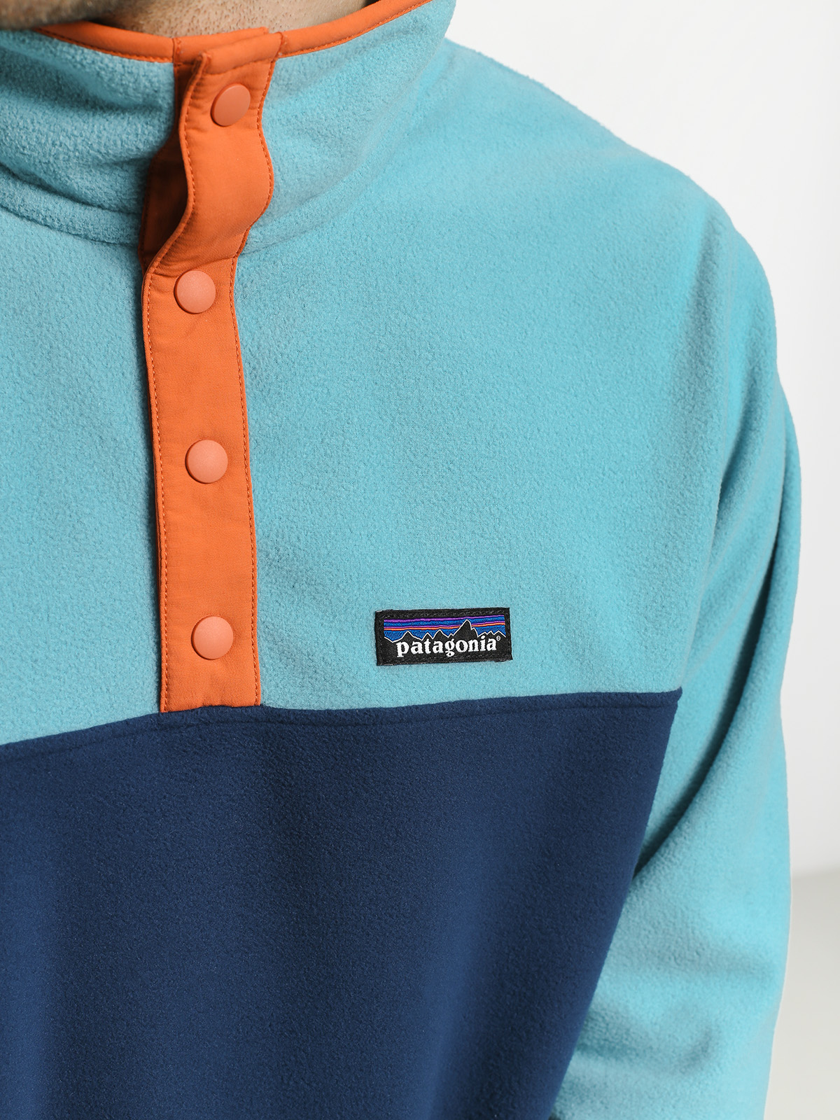 Patagonia micro d snap cheap t pullover stone blue