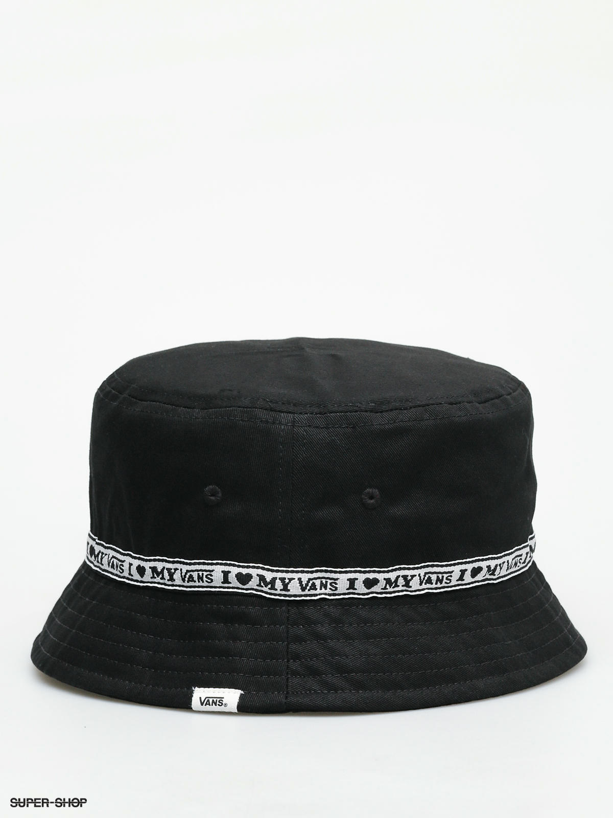 vans black bucket hat