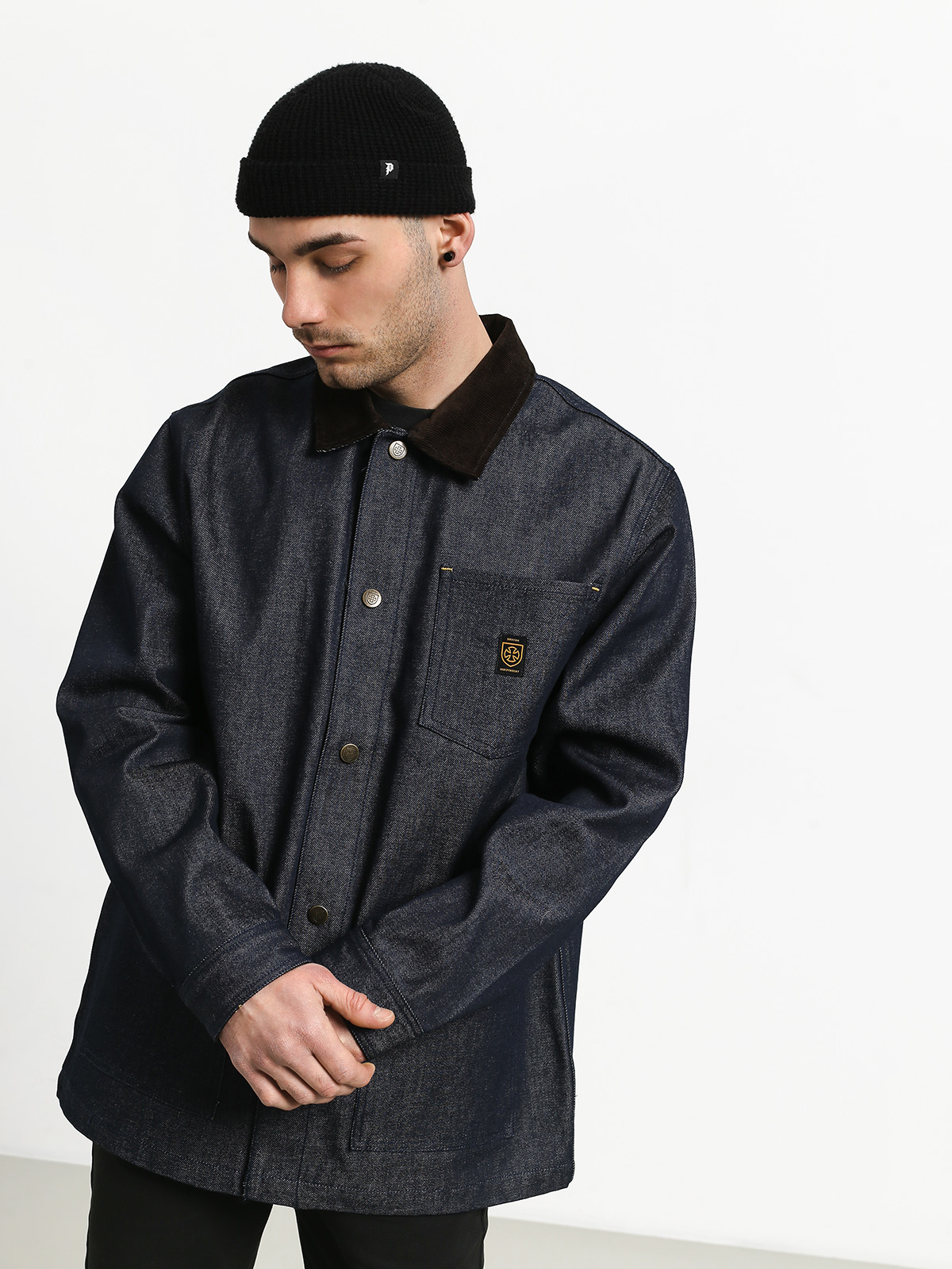 BRIXTON×INDEPENDENT - YARD DENIM JACKET Yard Denim Jacket - Raw Indigo – Brixton Australia
