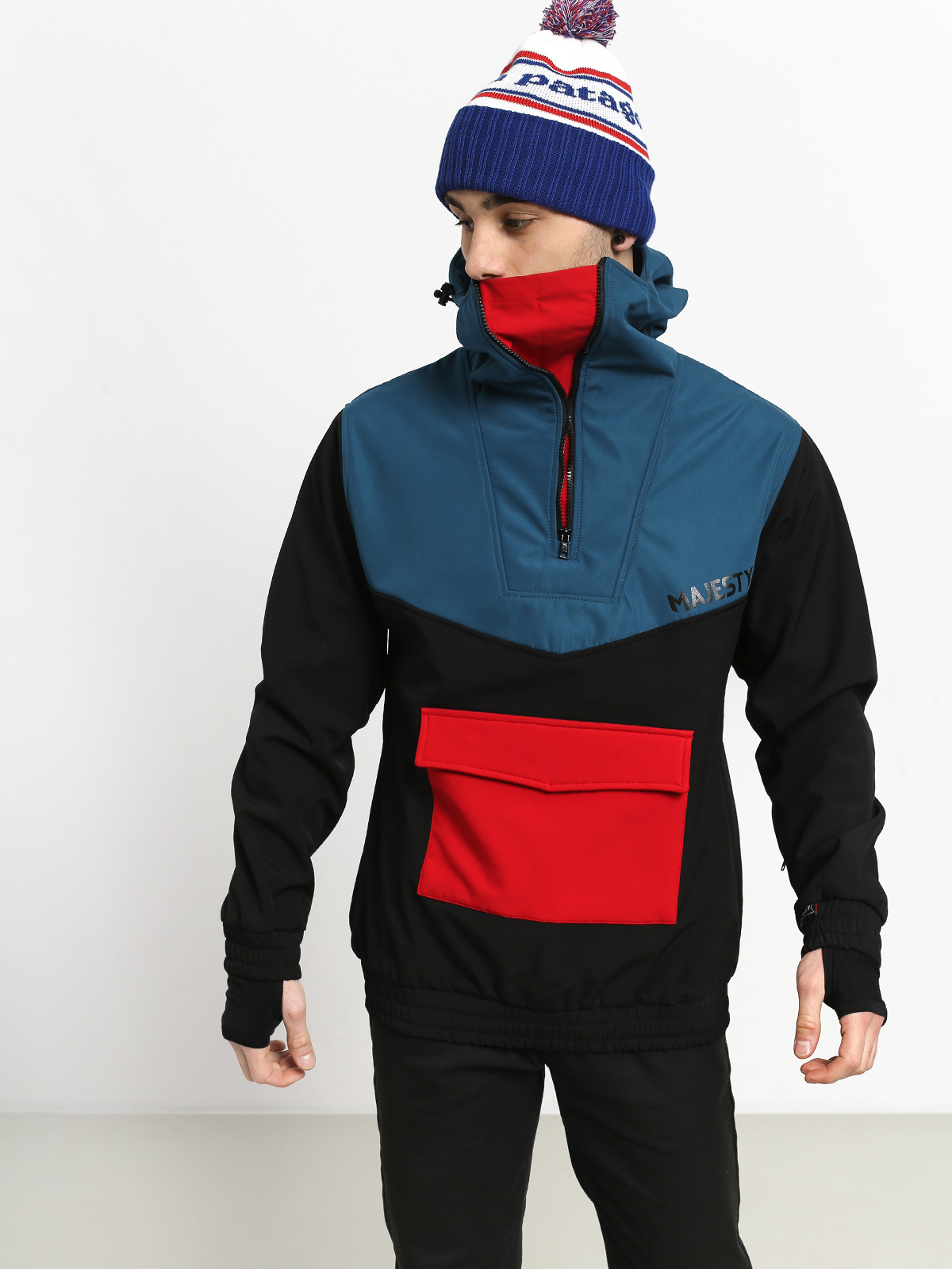 Majesty Anorak Snowboard jacket (black/red/blue)