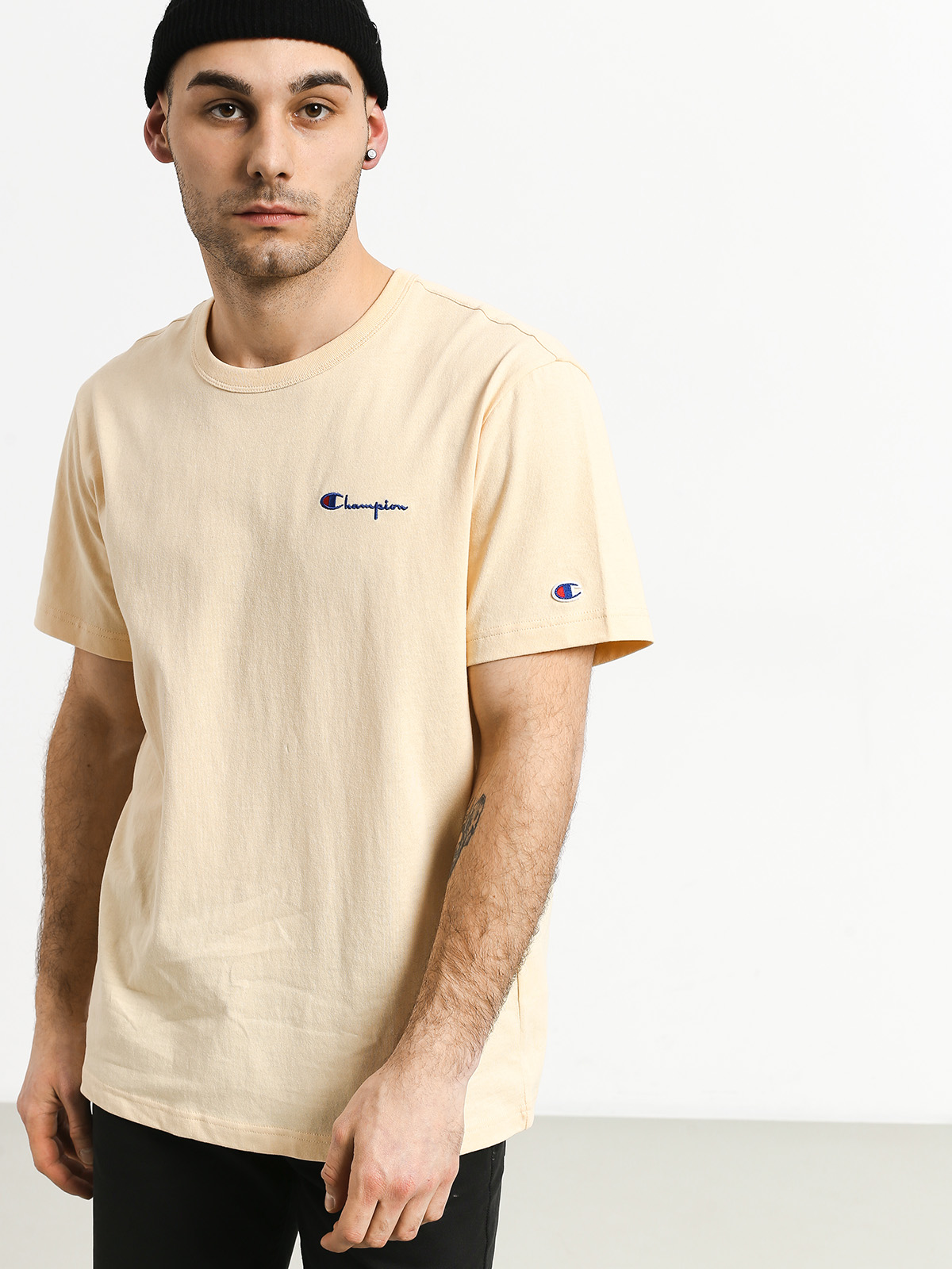 tan champion shirt