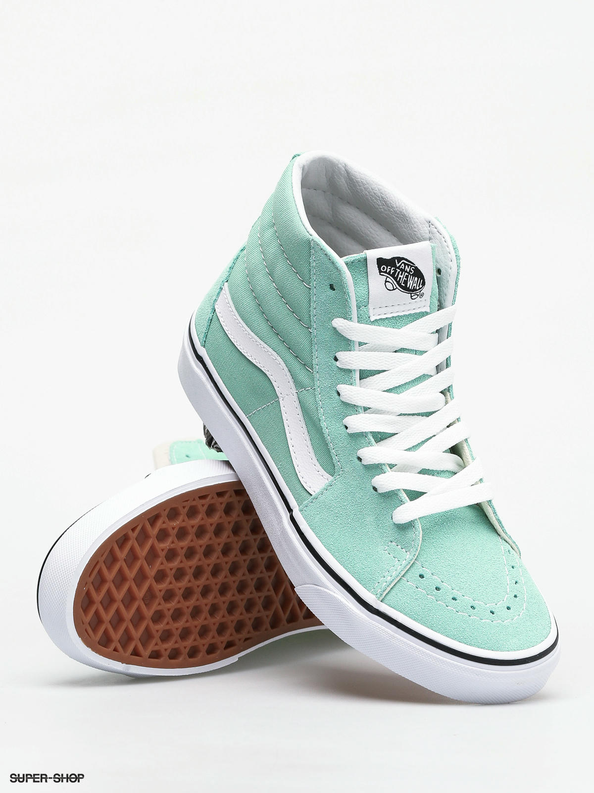 vans sk8 hi mint green