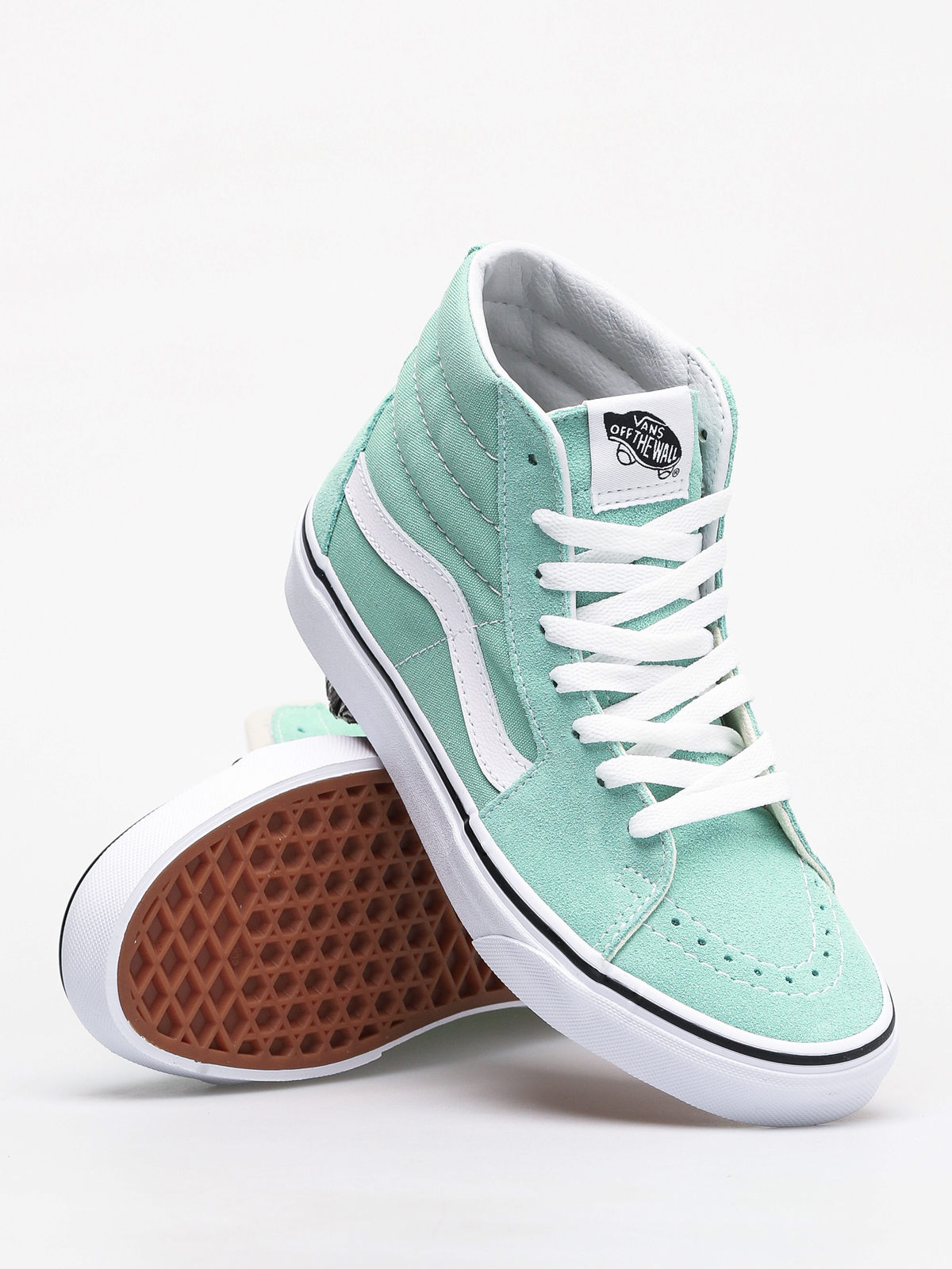 vans sk8 hi mint green