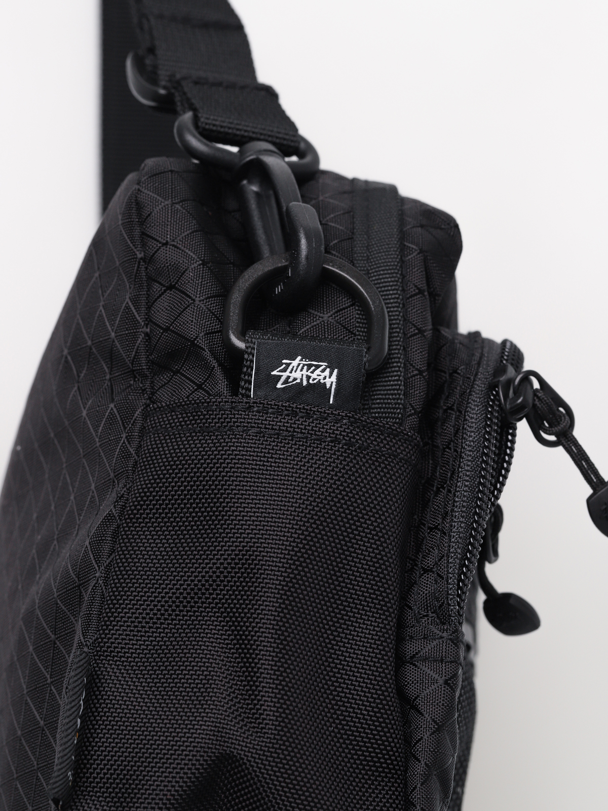 Stussy Diamond Ripstop Bag - black (black)